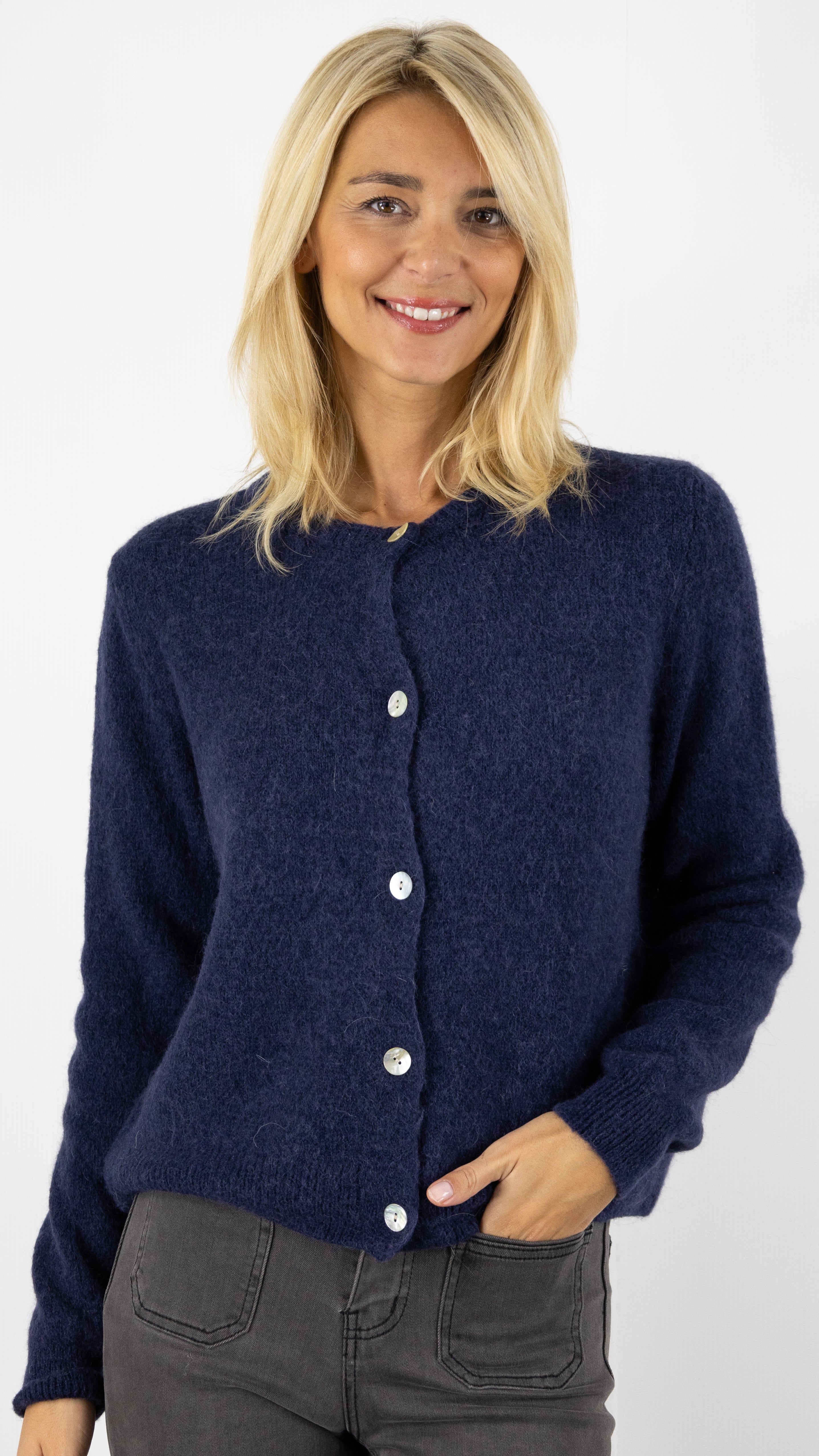 CARDIGAN EN ALPAGA NAIS 7517#COLOR_MARINE