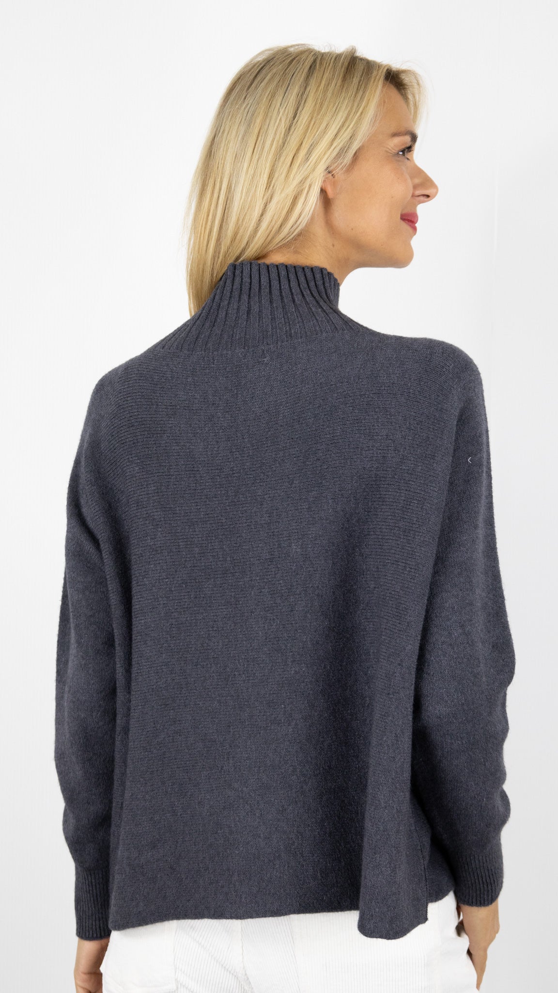 PULL COL MONTANT OVERSIZE ALEXANDRE LAURENT C8786#COLOR_ANTRA