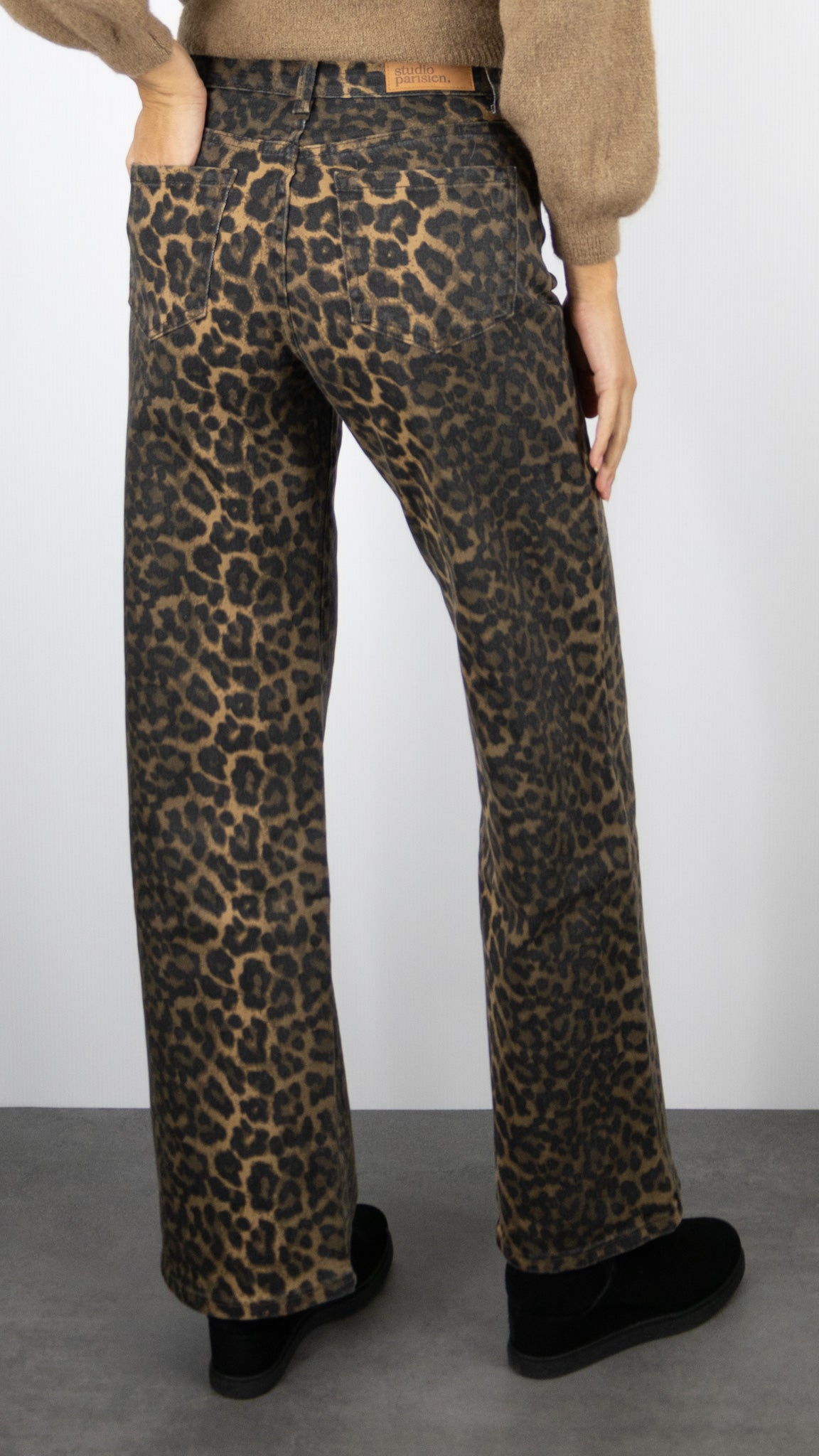 JEANS LEOPARD LARGE STUDIO PARISIEN 8055 