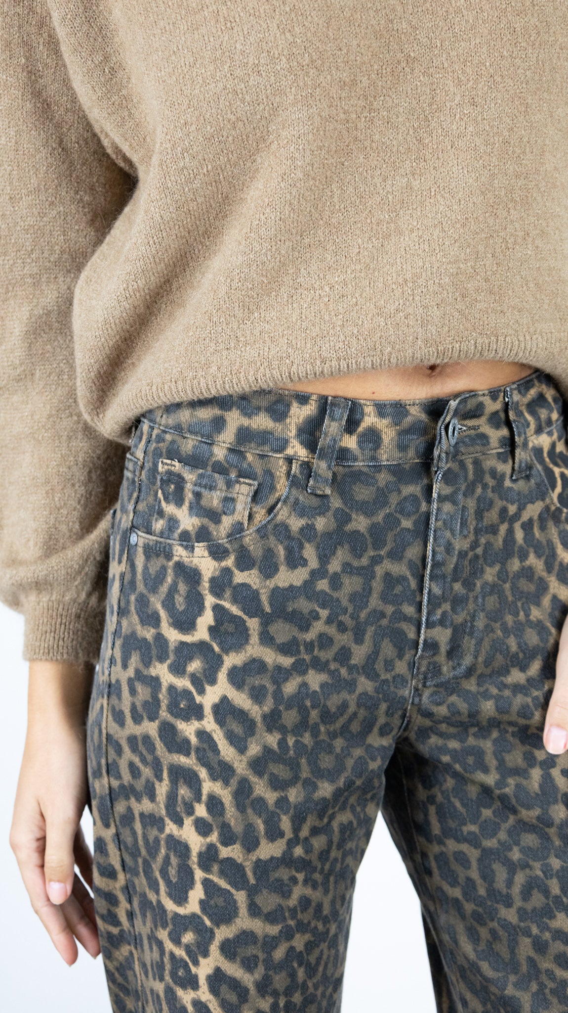 JEANS LEOPARD LARGE STUDIO PARISIEN 8055 