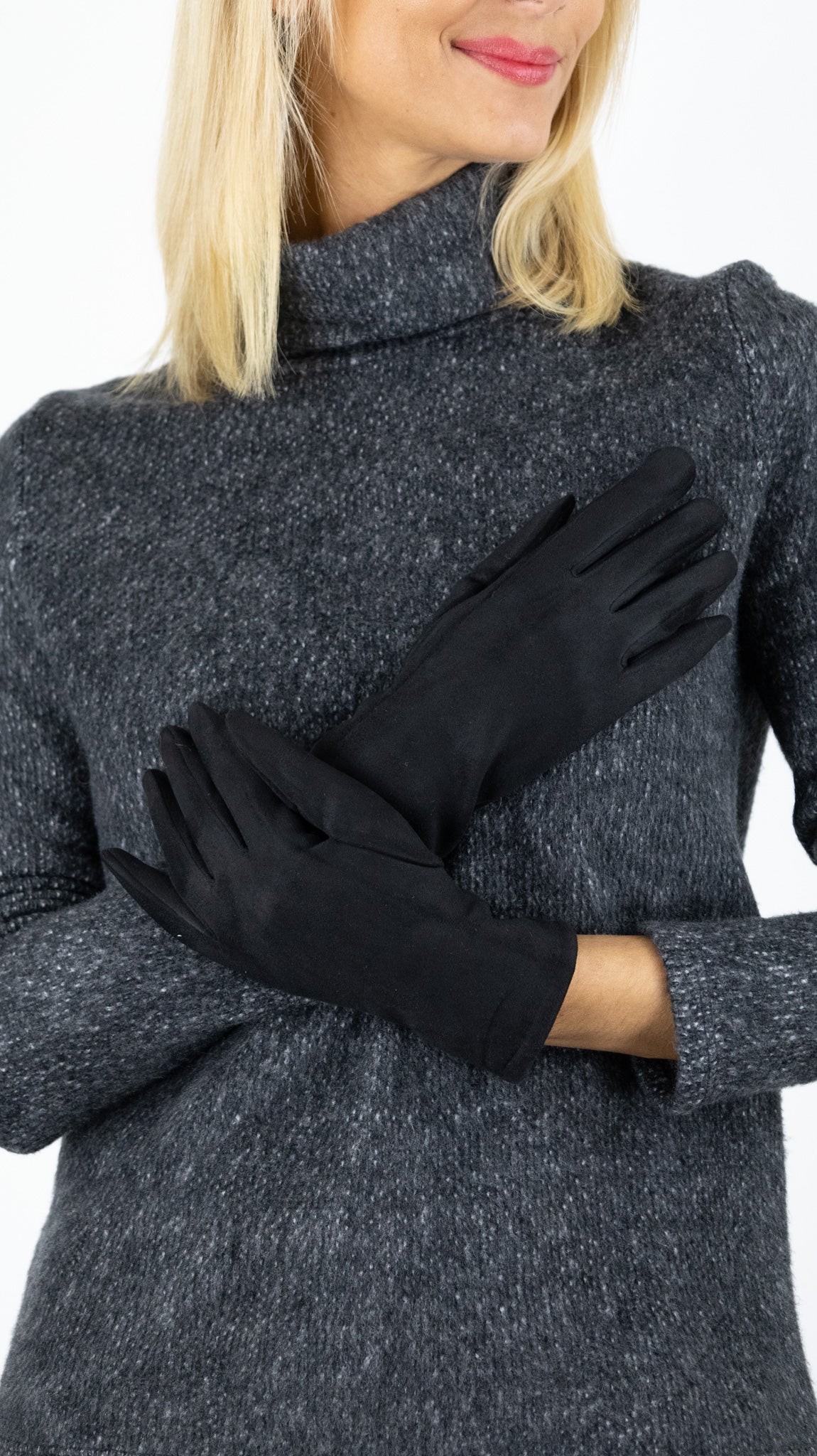 GANTS EN SUEDINE VIMODA 1467#COLOR_NOIR