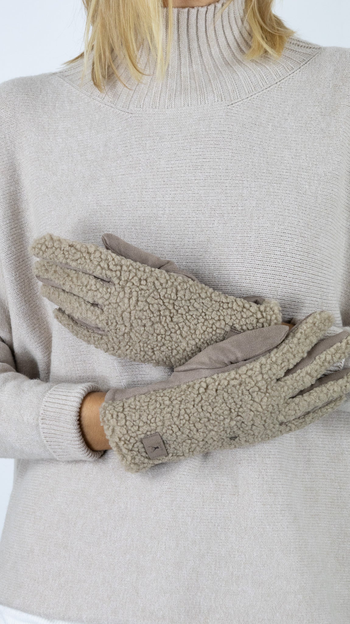 GANTS BOUCLETTE VIMODA 1785#COLOR_TAUPE