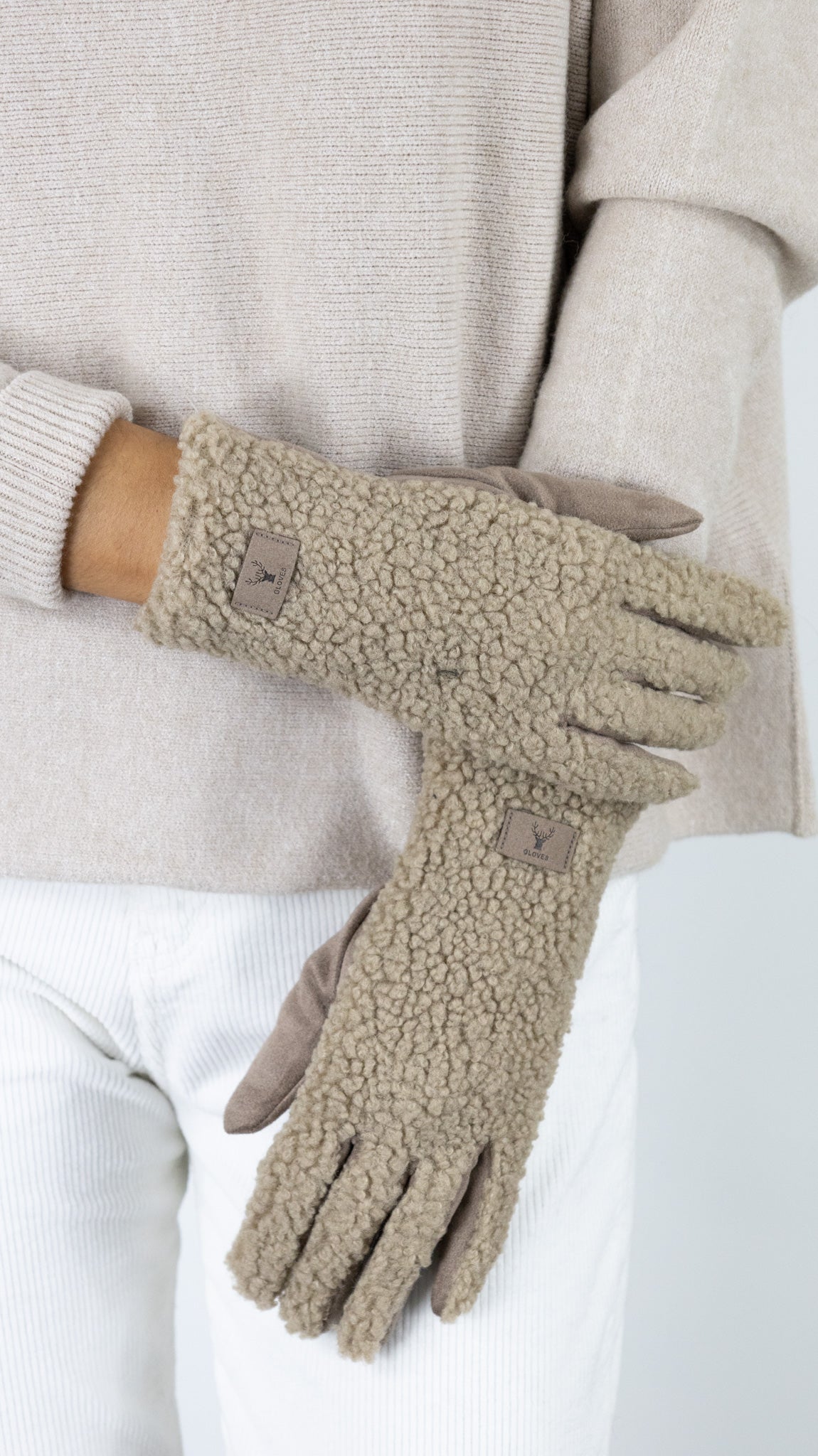 GANTS BOUCLETTE VIMODA 1785#COLOR_TAUPE