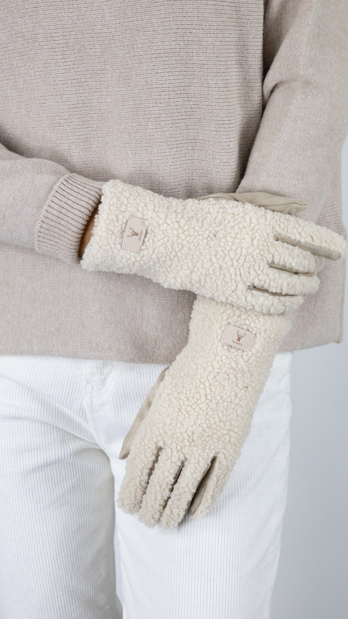 GANTS BOUCLETTE VIMODA 1785#COLOR_BEIGE