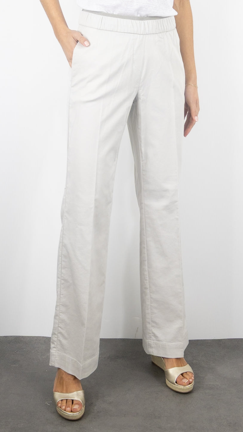 PANTALON LARGE EN COTON TAILLE ELASTIQUE TONI 21-76/1805-27#COLOR_71/LIGHT BEIGE