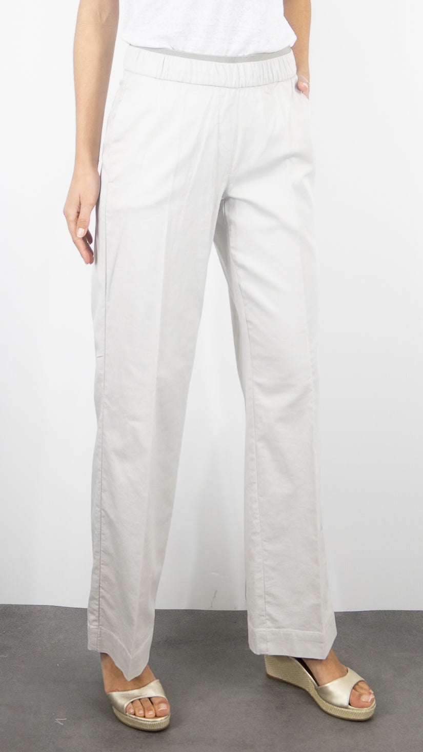 PANTALON LARGE EN COTON TAILLE ELASTIQUE TONI 21-76/1805-27#COLOR_71/LIGHT BEIGE