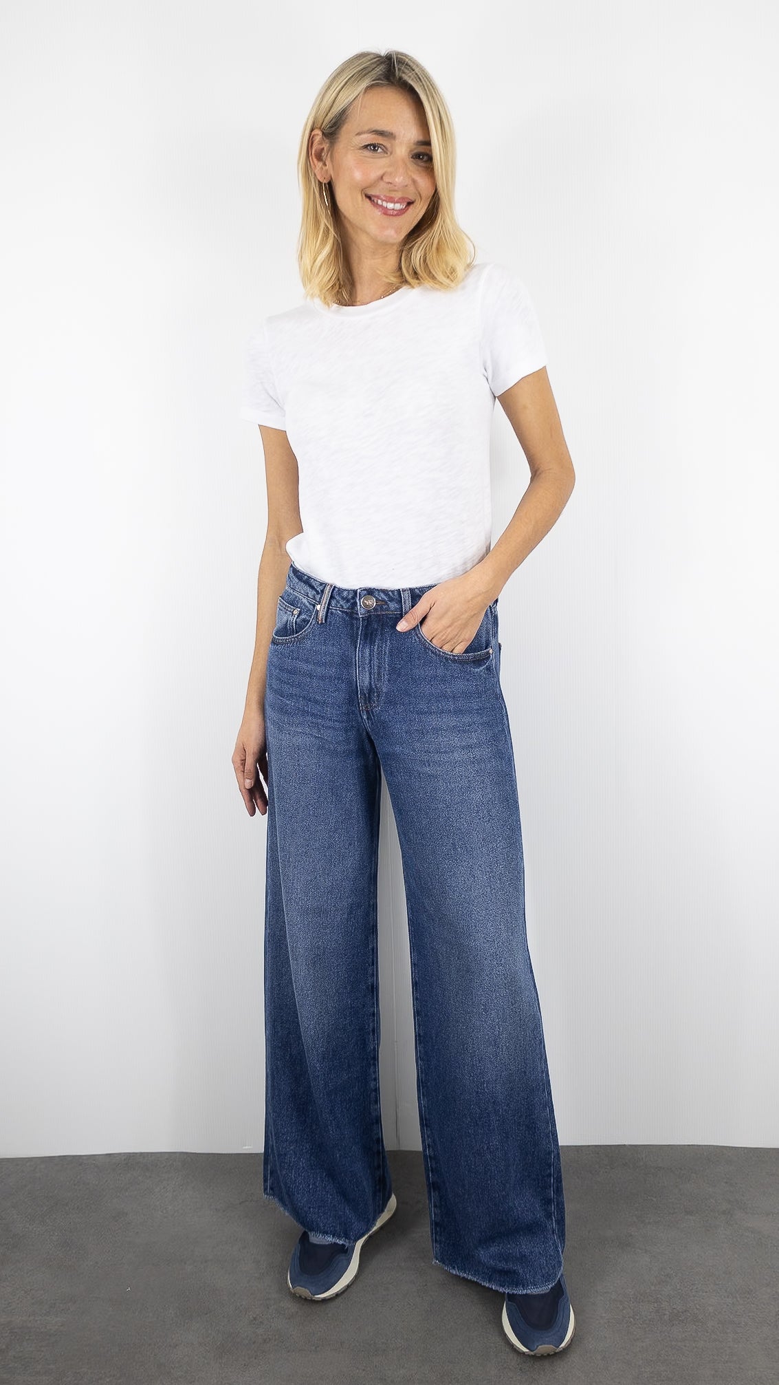 JEANS LARGE WORN VINTAGE ISLOW FELICITY DENIM TENCEL