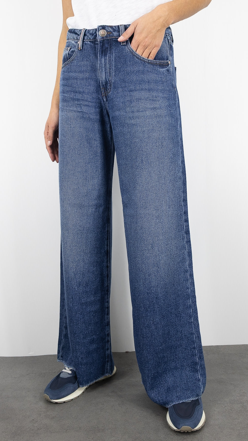 JEANS LARGE WORN VINTAGE ISLOW FELICITY DENIM TENCEL