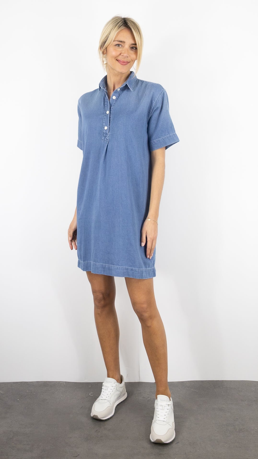 ROBE CHEISE EN DENIM STUDIO RIM DENIM
