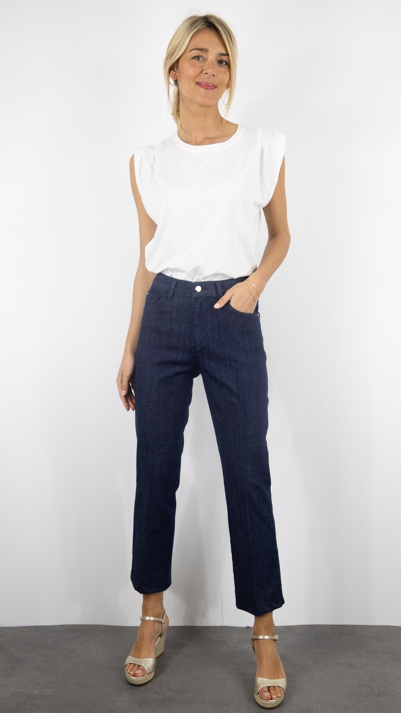 JEANS 7/8 TROMPETTE BRAX 09-7102 MAY#COLOR_22/JEANS FONCE 