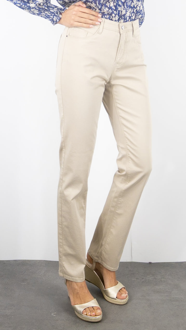 JEANS SLIM SATINE BRAX 09-1452 MARY BRILLANT#color_56/ALMOND BEIGE