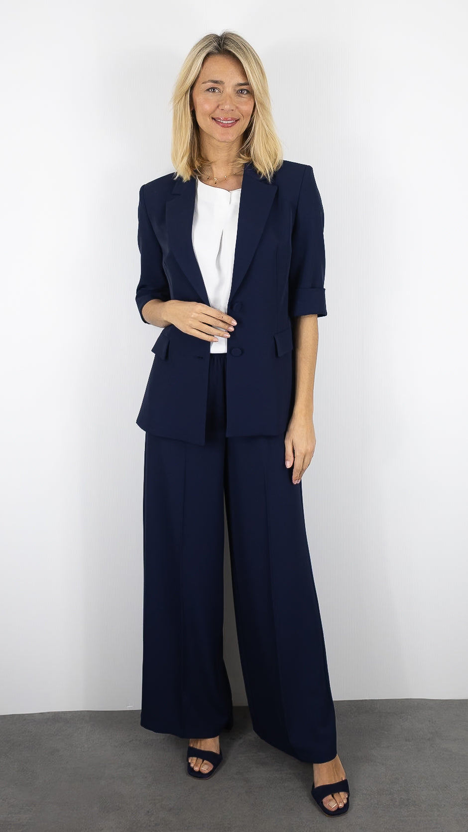 PANTALON HABILLE FLUIDE TAILLE ELASTIQUE IMPERIAL P4W1LHX#COLOR_1650/BLU