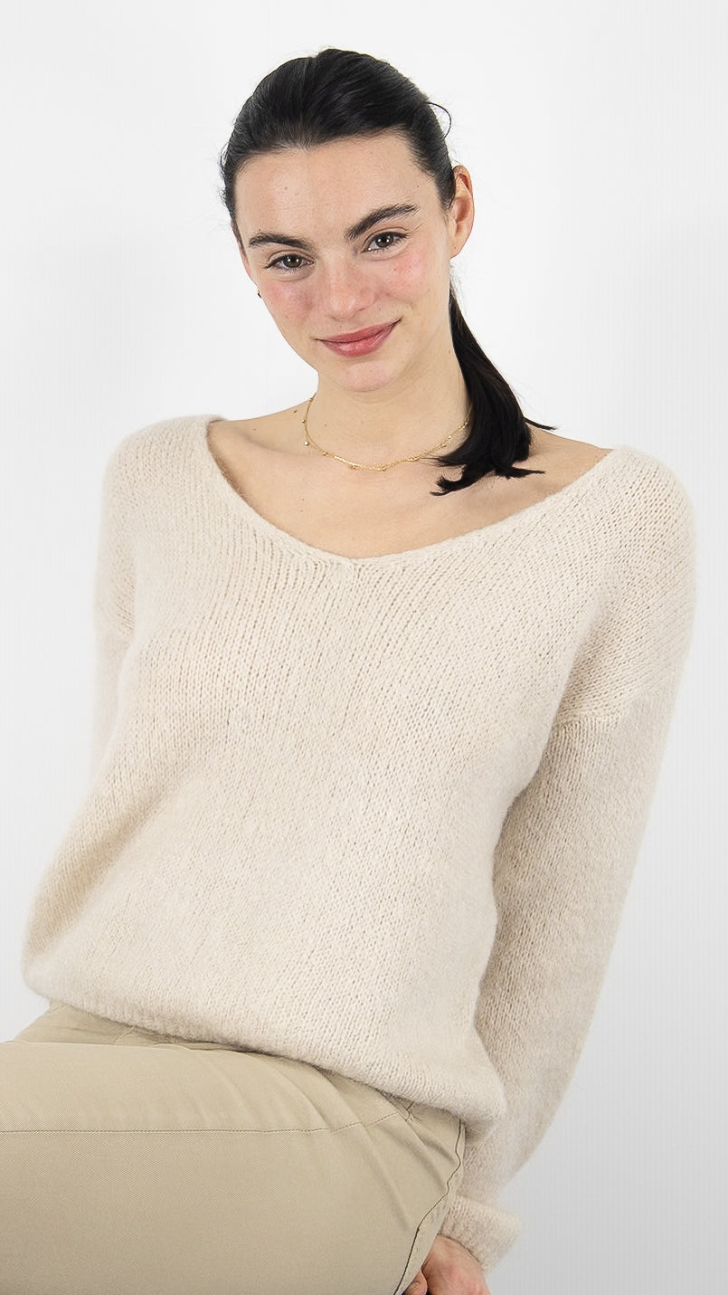 PULL V FEMME ANDROMEDE 2250#COLOR_BEIGE