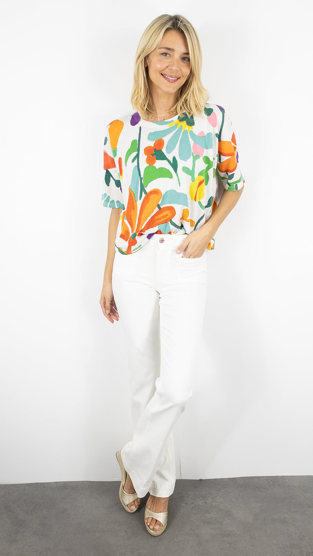 JEANS JANE BLUE BASTILLE DRILL STRETCH