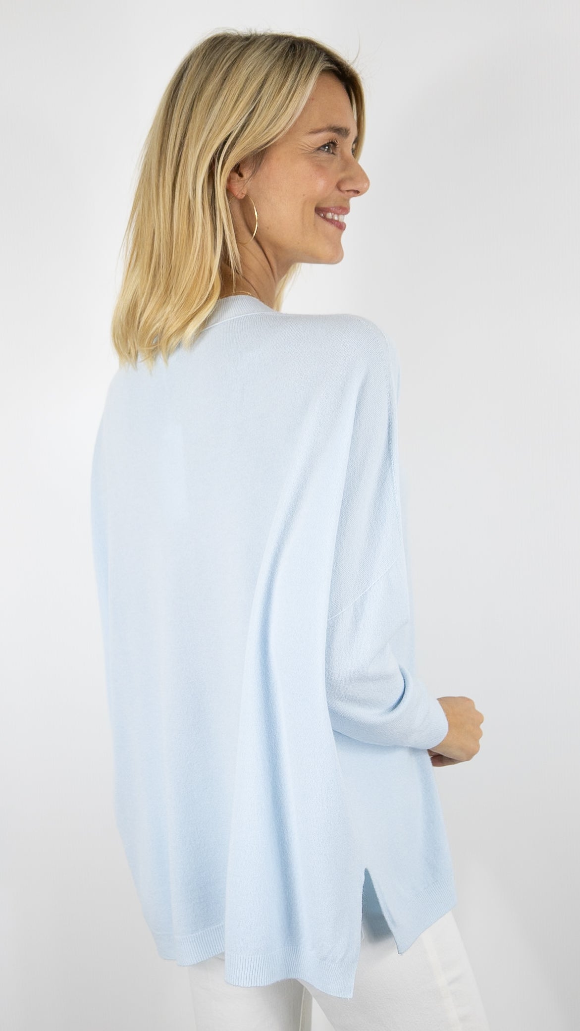 PULL OVERSIZE POUR FEMME ALEXANDRE LAURENT C8778#COLOR_CIEL