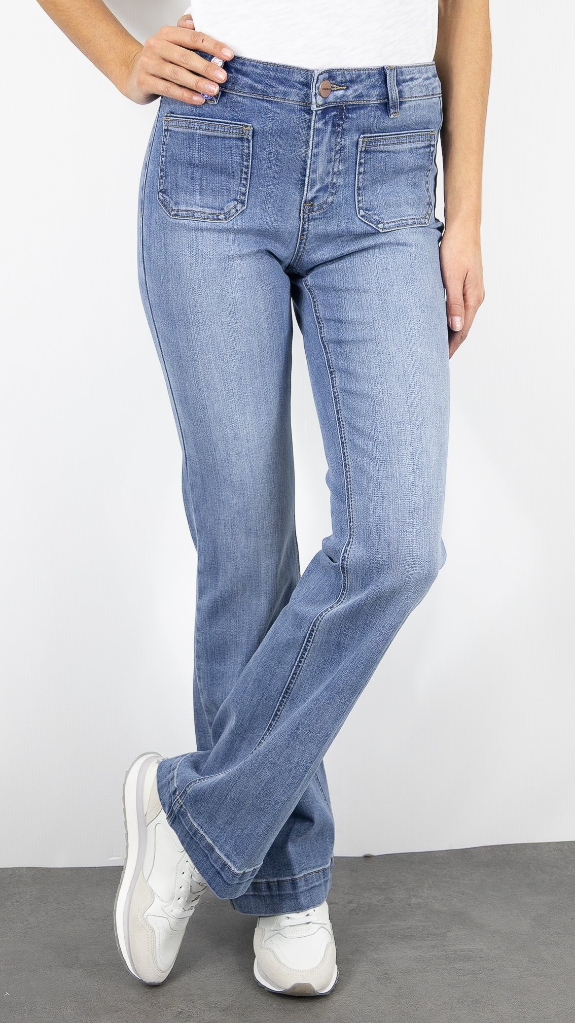 JEANS EVASE 2 POCHES JANE BLUE BASTILLE ALABAMA BLUE#COLOR_ALASKA WASH