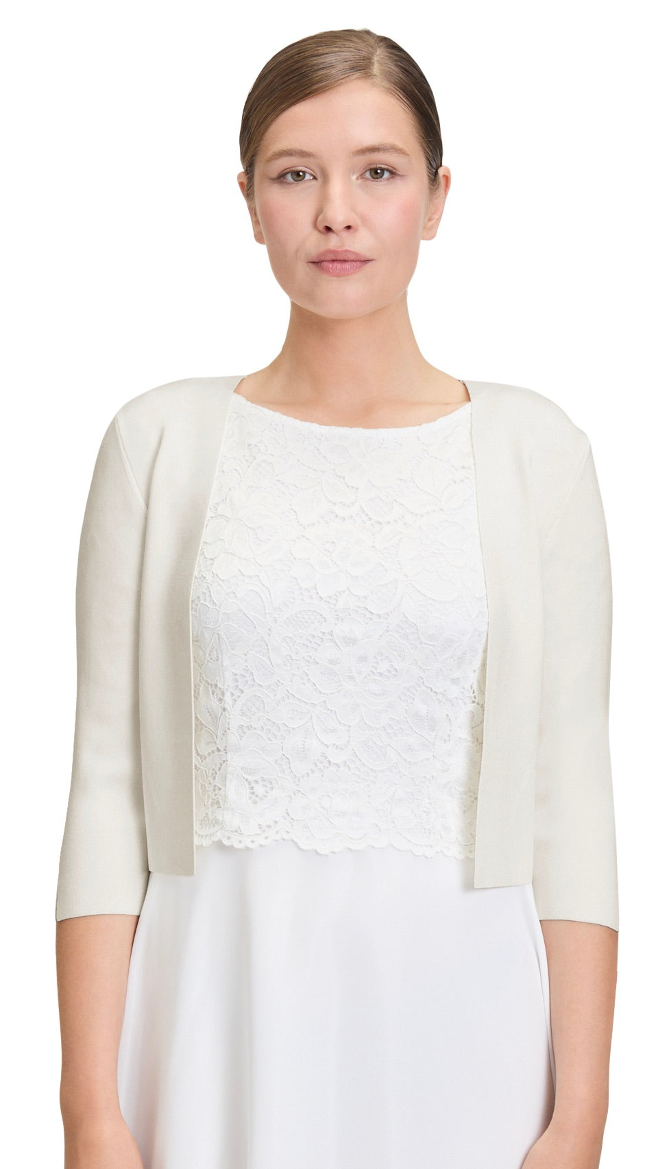 BOLERO EN MAILLE OFF WHITE VERA MONT 0226/4106