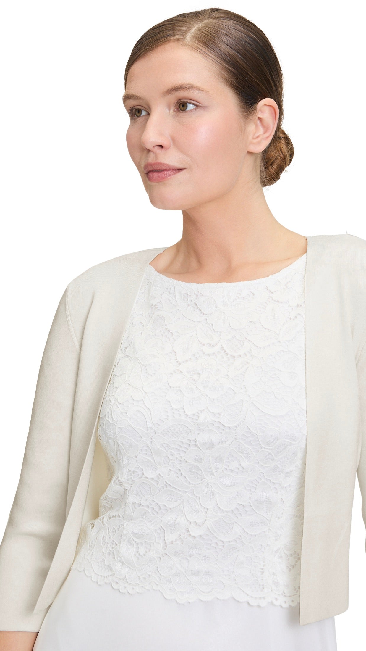 BOLERO EN MAILLE OFF WHITE VERA MONT 0226/4106