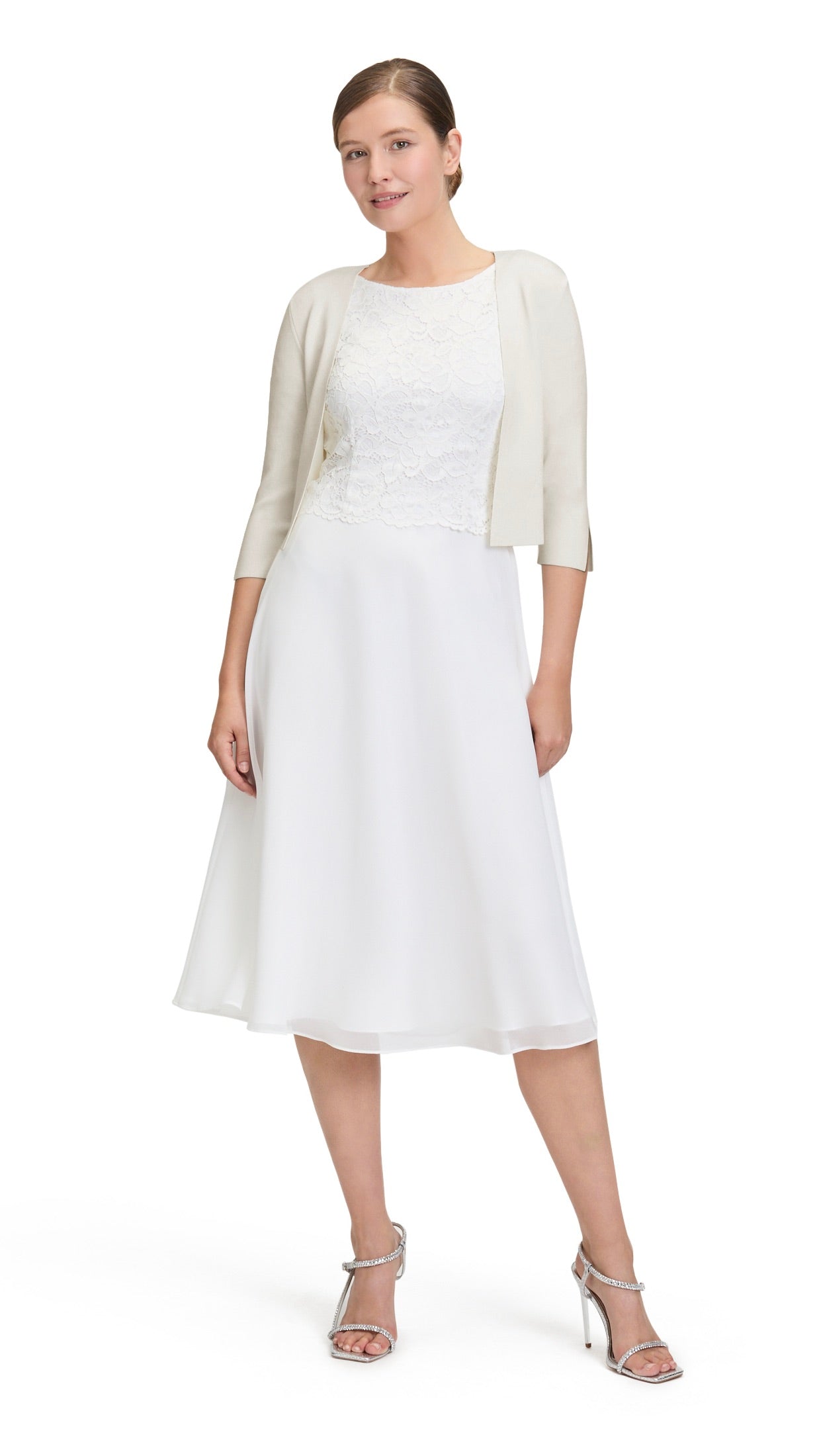 BOLERO EN MAILLE OFF WHITE VERA MONT 0226/4106