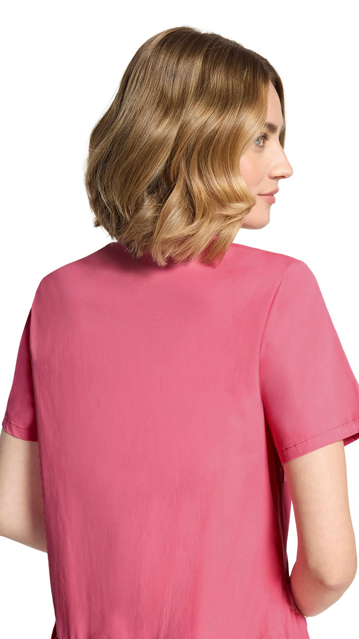 ROBE EVASEE EN COTON ROBE LEGERE 0409/4845#COLOR_4169/PINK PEACH ROSE