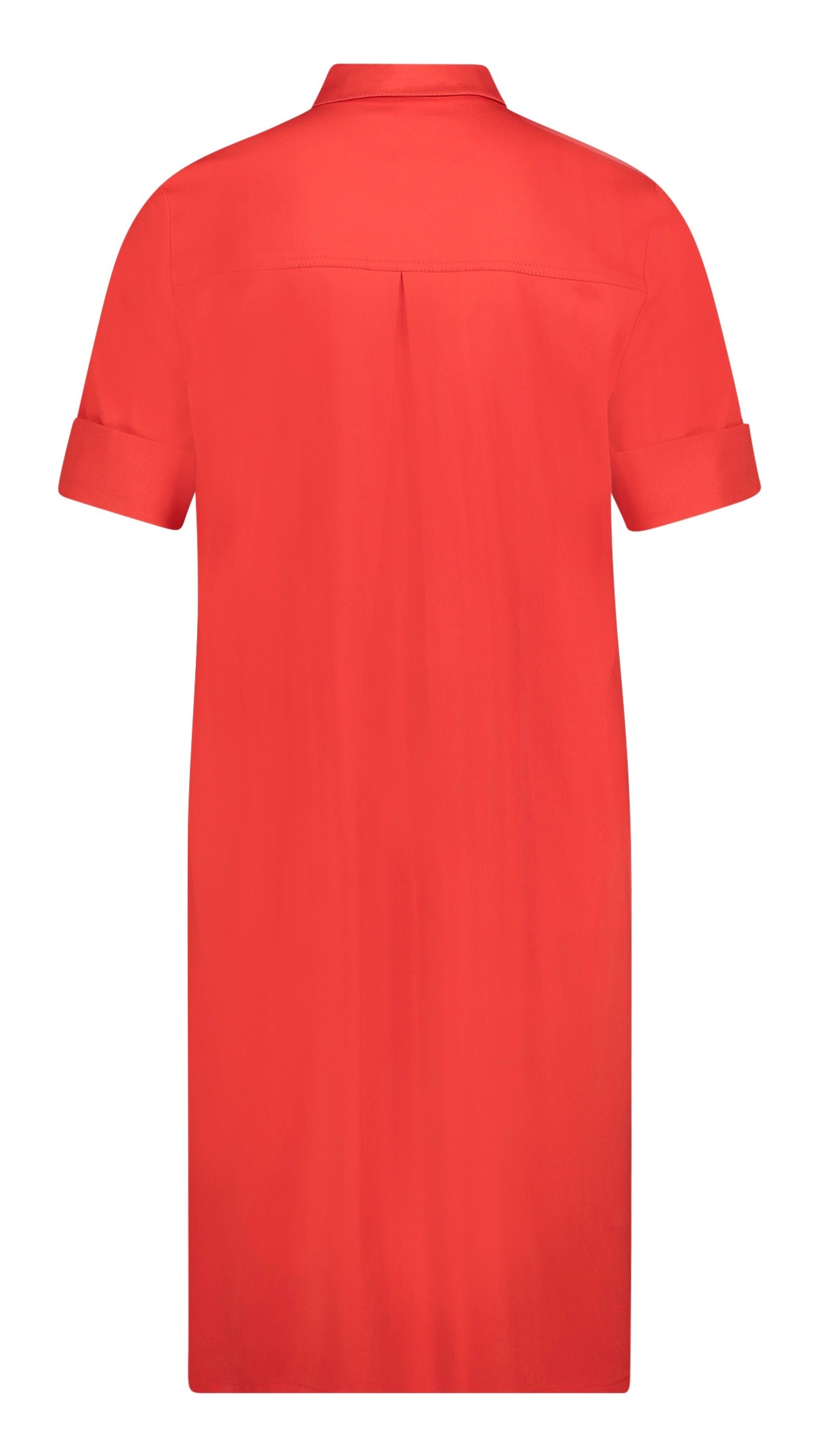 ROBE CHEMISE EN COTON ROBE LEGERE 0416/4845#COLOR_4055/HIGH RED ROUGE