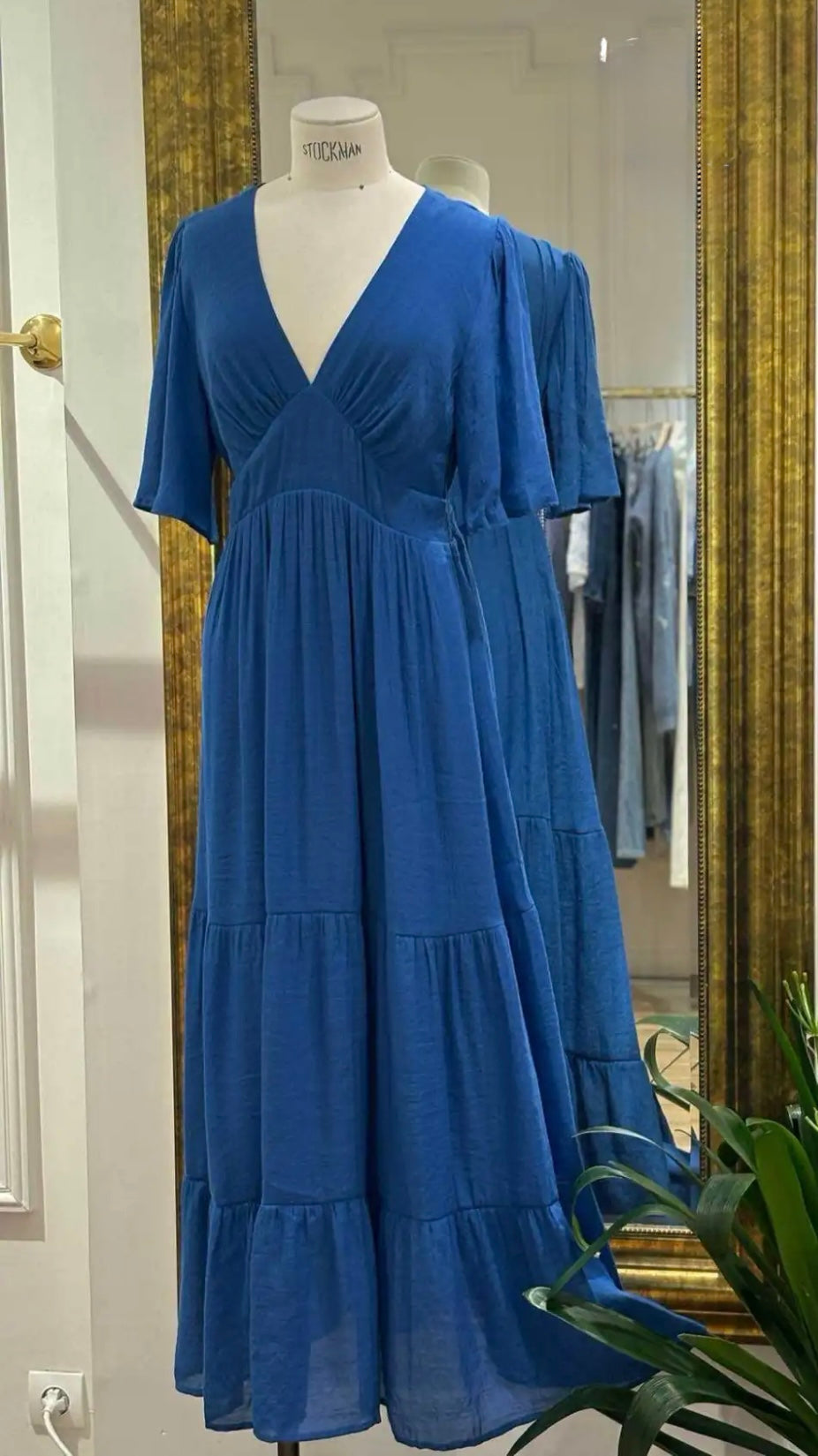 ROBE LONGUE BLEUE YCOO 10194B