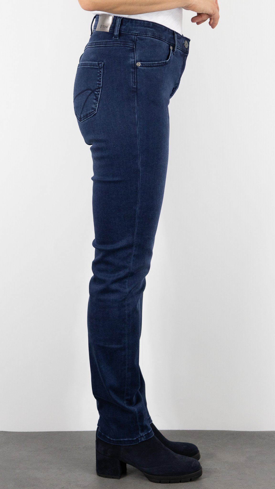 JEANS DROIT FEMME TONI PERFECT SHAPE 11-45 1106-0#COLOR_592/DARK BLUE