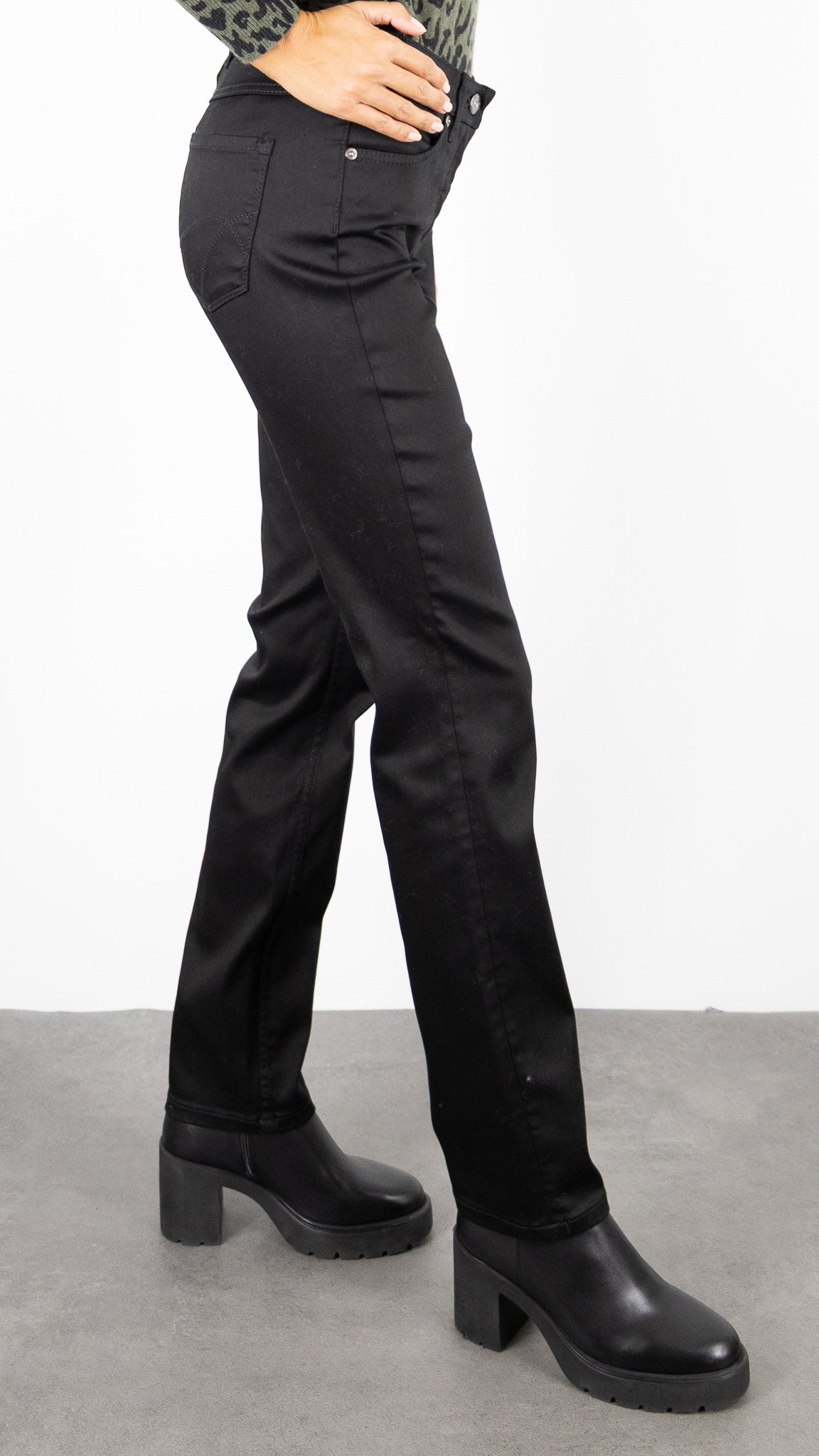 JEANS DROIT FEMME TONI PERFECT SHAPE 11-45 1106-0#COLOR_089/BLACK NOIR