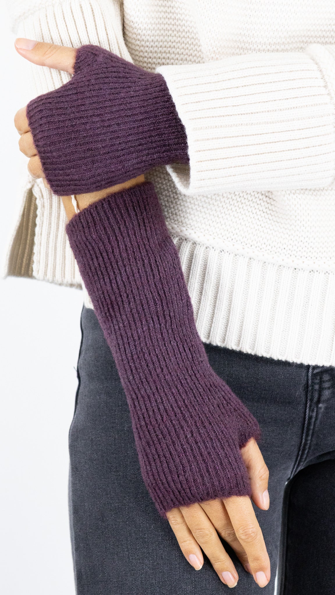 MITAINES COURTES FEMME 11147#color_PRUNE