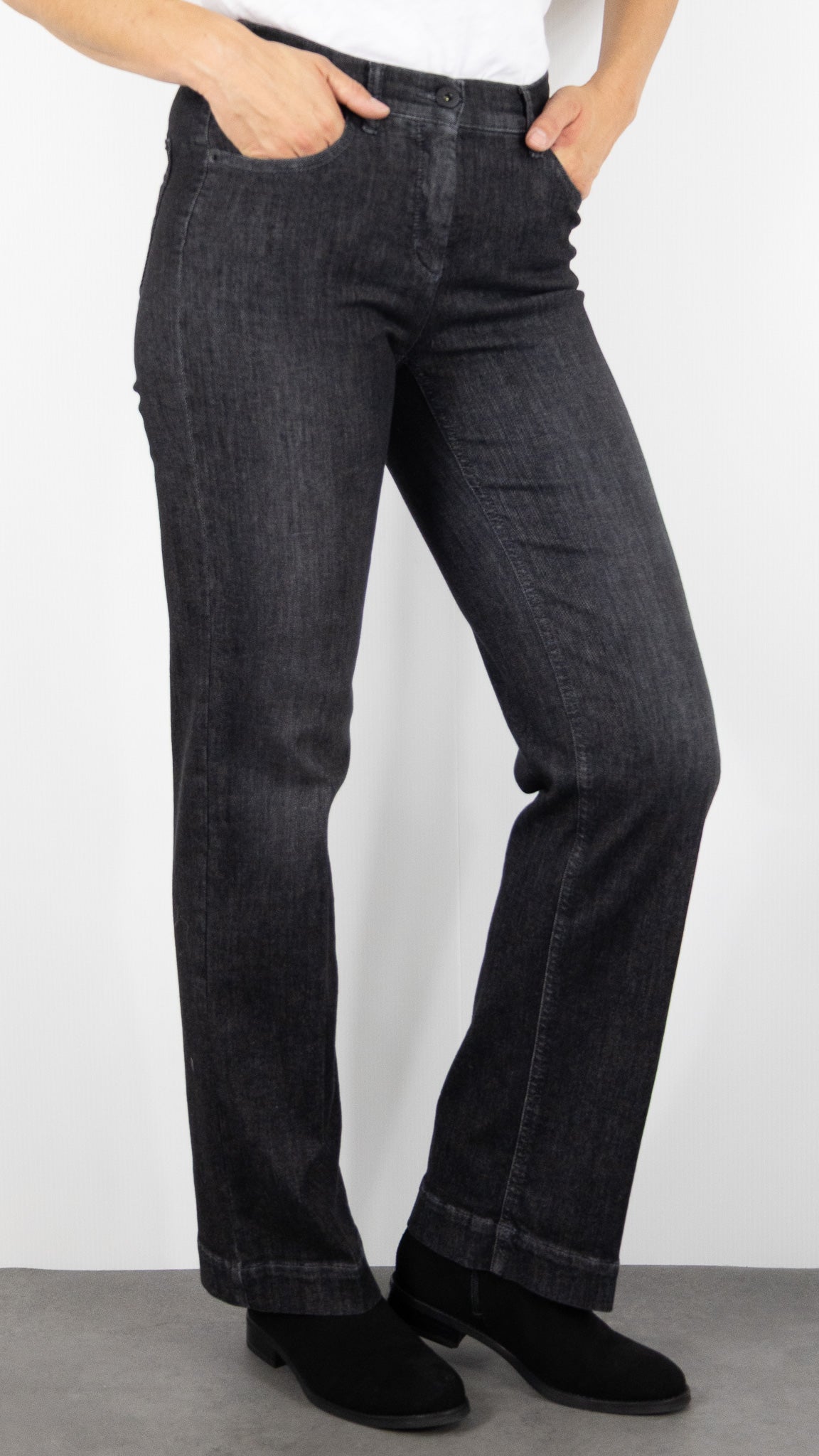 JEANS BOOTCUT FEMME TONI JENNY WIDE 12-39 1213-56#COLOR_872/ANTHRACITE