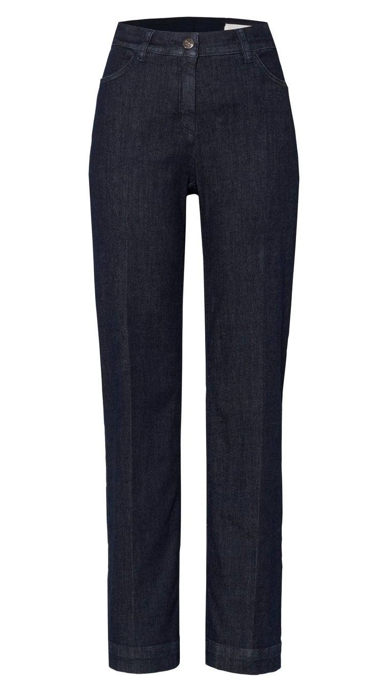 JEANS BRUT FEMME TONI 12-39 1213-57 JENNY WIDE#COLOR_591/DENIM BLEU FONCE