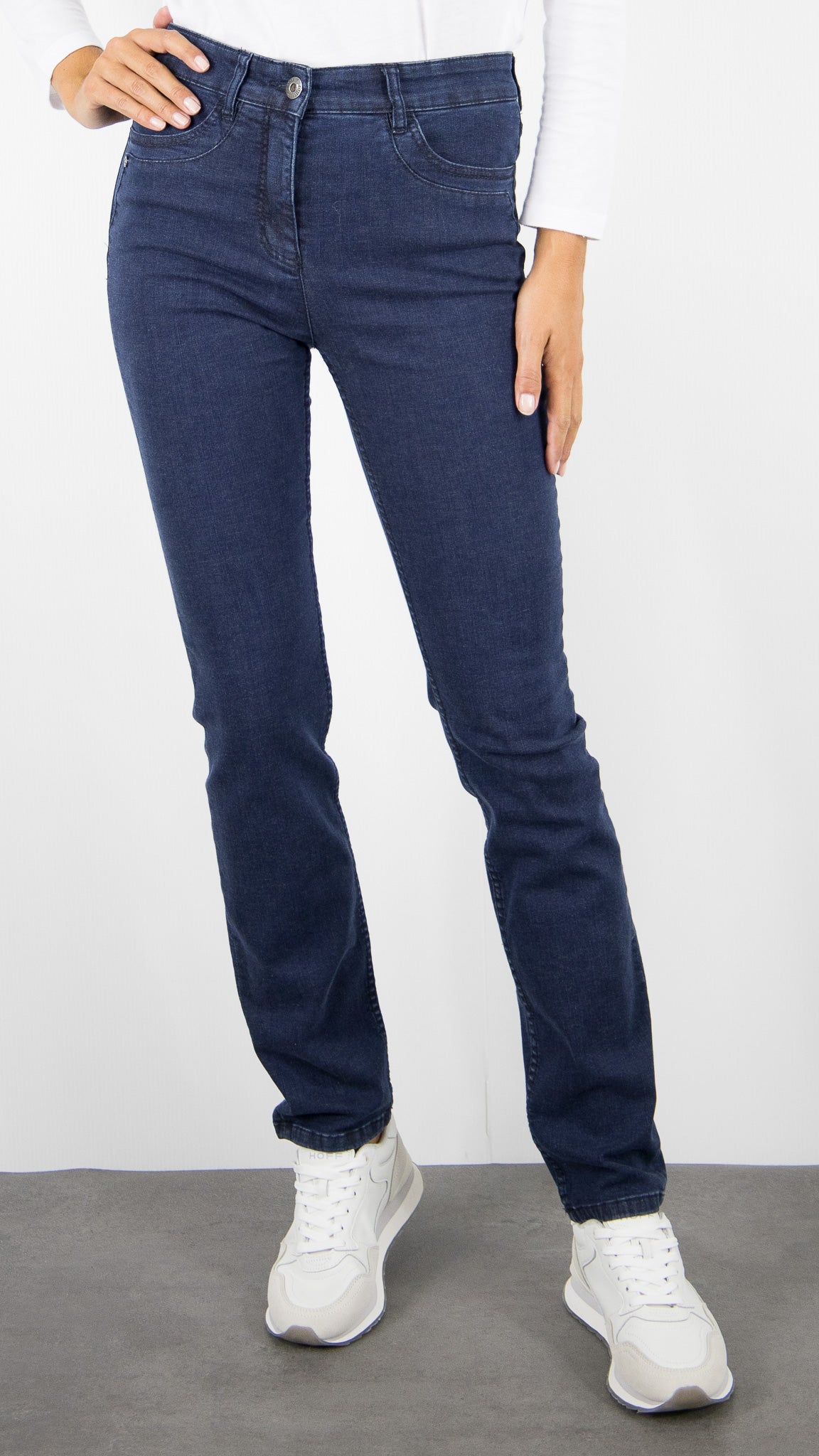 JEANS DROIT POUR FEMME TONI BE LOVED 12-59 1226-42#COLOR_059/DARK BLUE