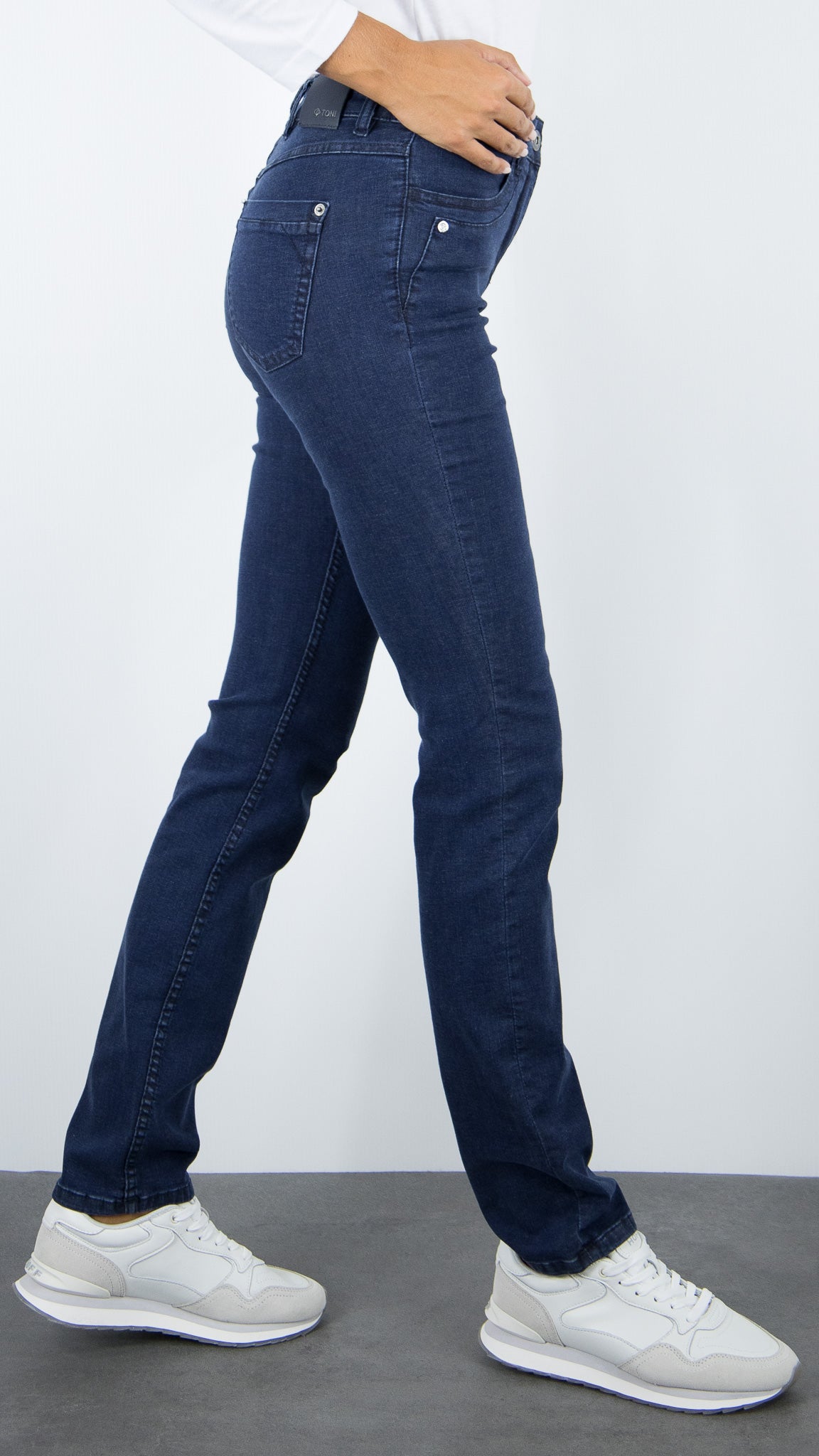 JEANS DROIT POUR FEMME TONI BE LOVED 12-59 1226-42#COLOR_059/DARK BLUE