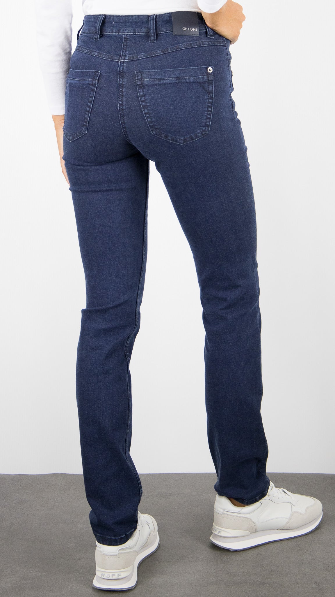 JEANS DROIT POUR FEMME TONI BE LOVED 12-59 1226-42#COLOR_059/DARK BLUE