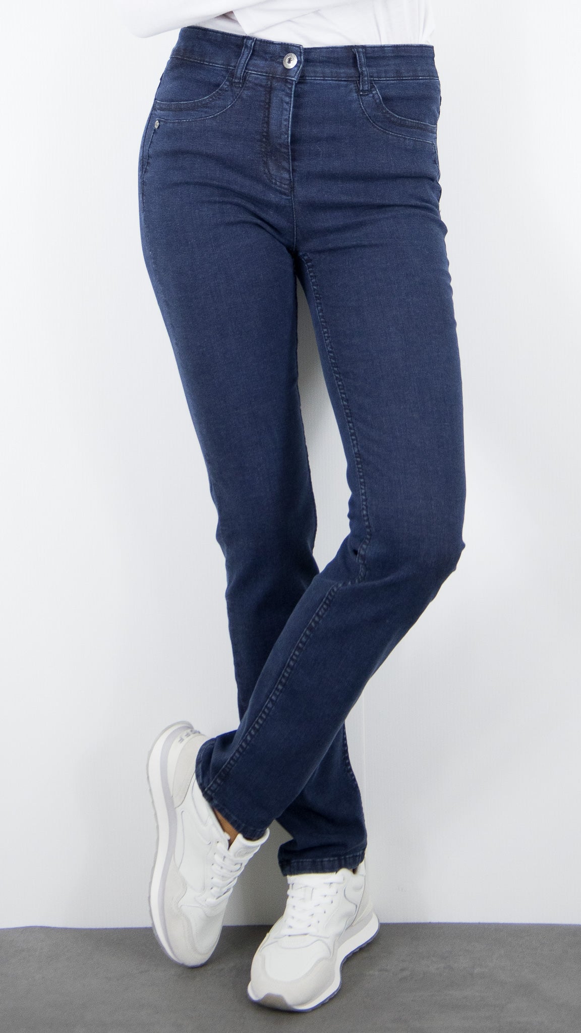 JEANS DROIT POUR FEMME TONI BE LOVED 12-59 1226-42#COLOR_059/DARK BLUE