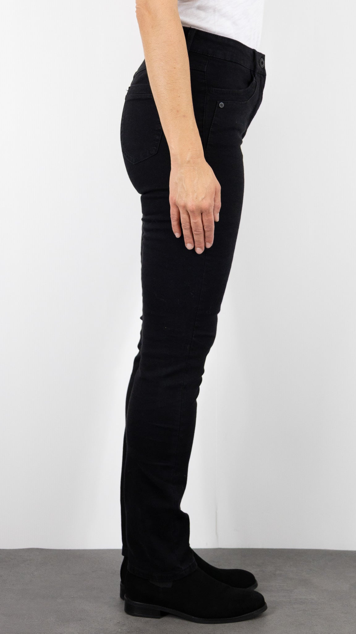 JEANS DROIT POUR FEMME TONI BE LOVED 12-59 1226-42#COLOR_089/BLACK NOIR