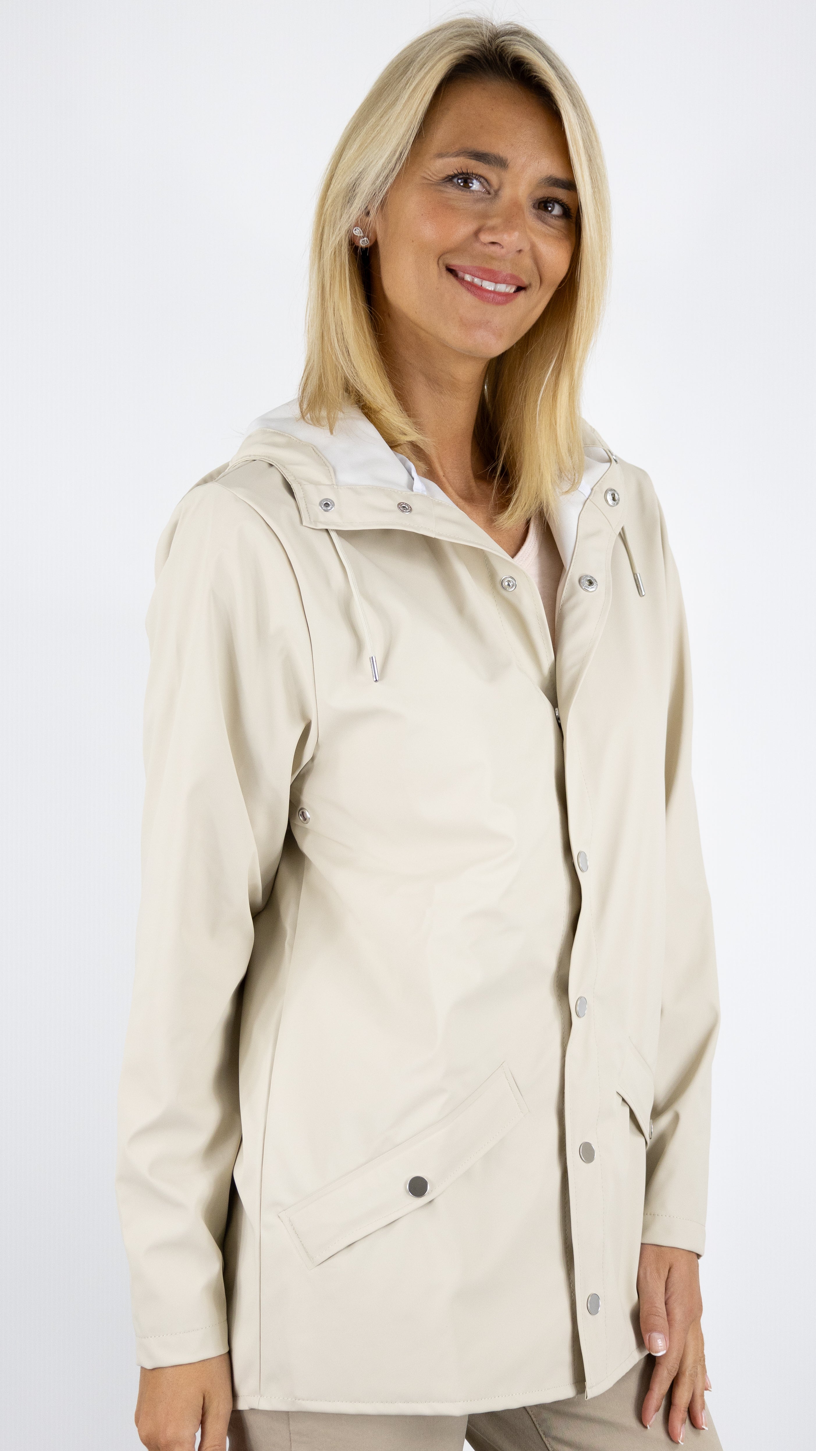 PARKA MI LONGUE RAINS PRESSIONS 12010 JACKET W3#COLOR_DUNE/BEIGE