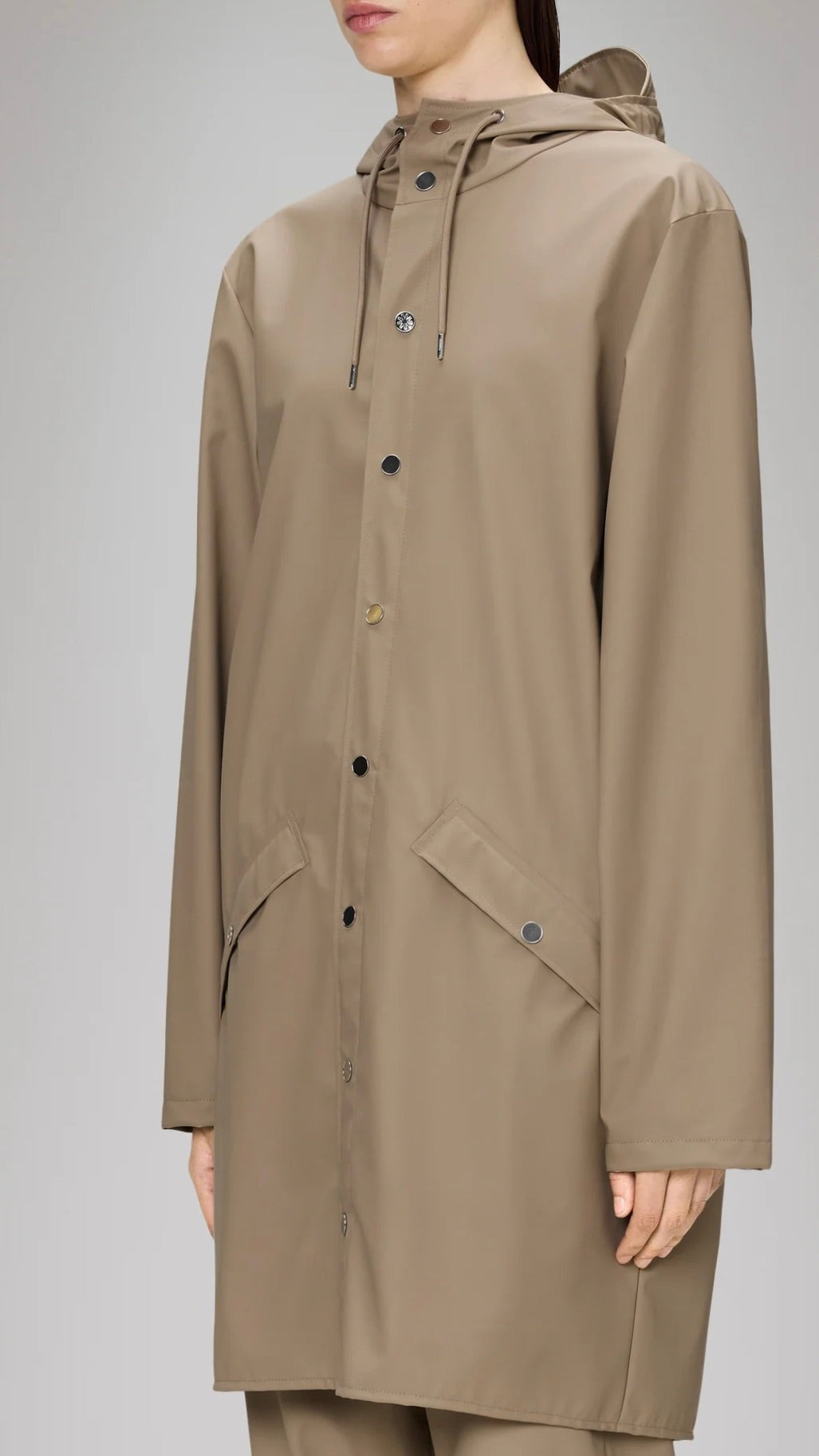 PARKA LONGUE JACKET 12020 RAINS#COLOR_BEIGE