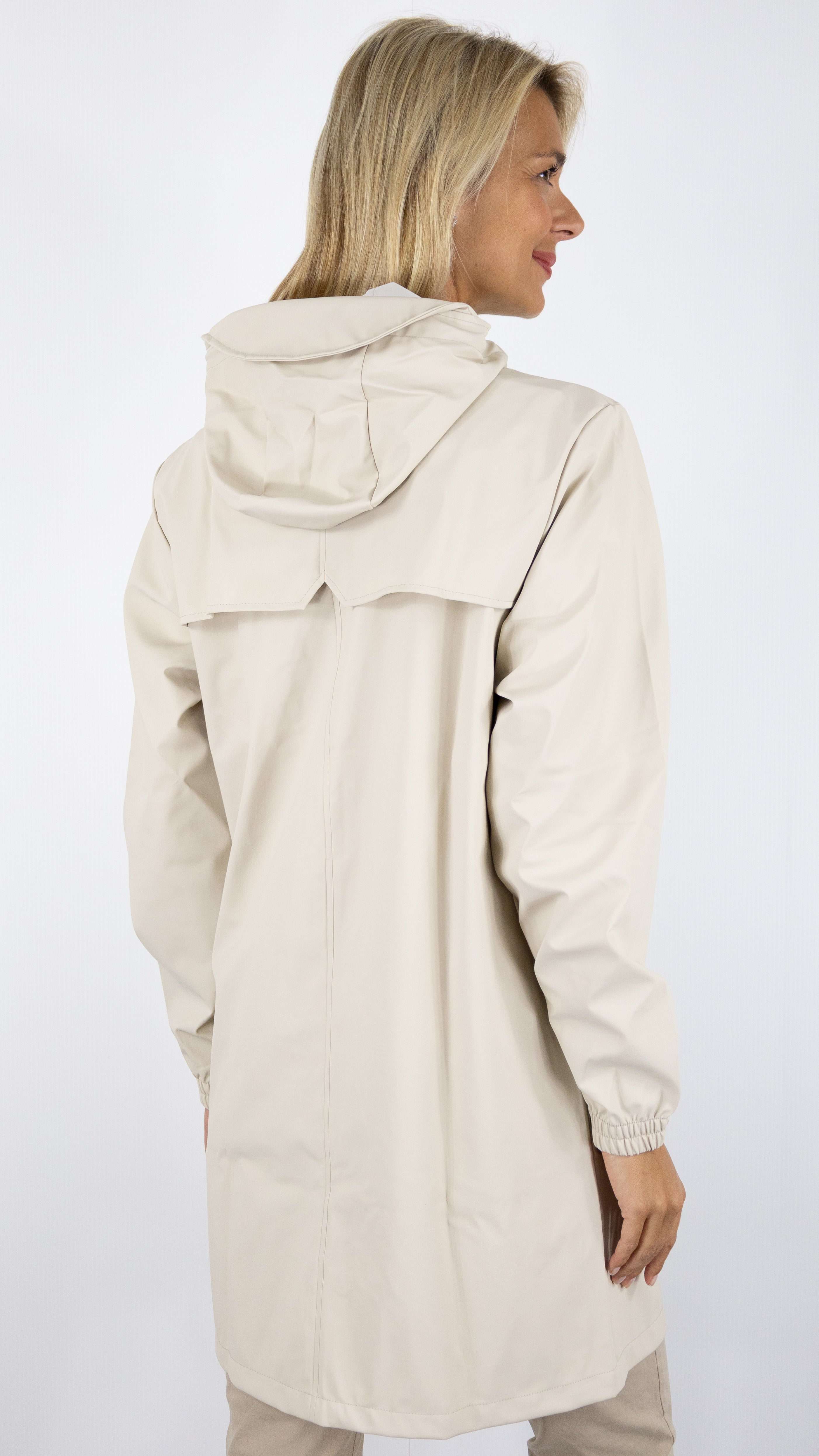 PARKA A CAPUCHE LONGUE IMPERMEABLE RAINS 12080 LONG STORM BREAKER#COLOR_DUNE/BEIGE