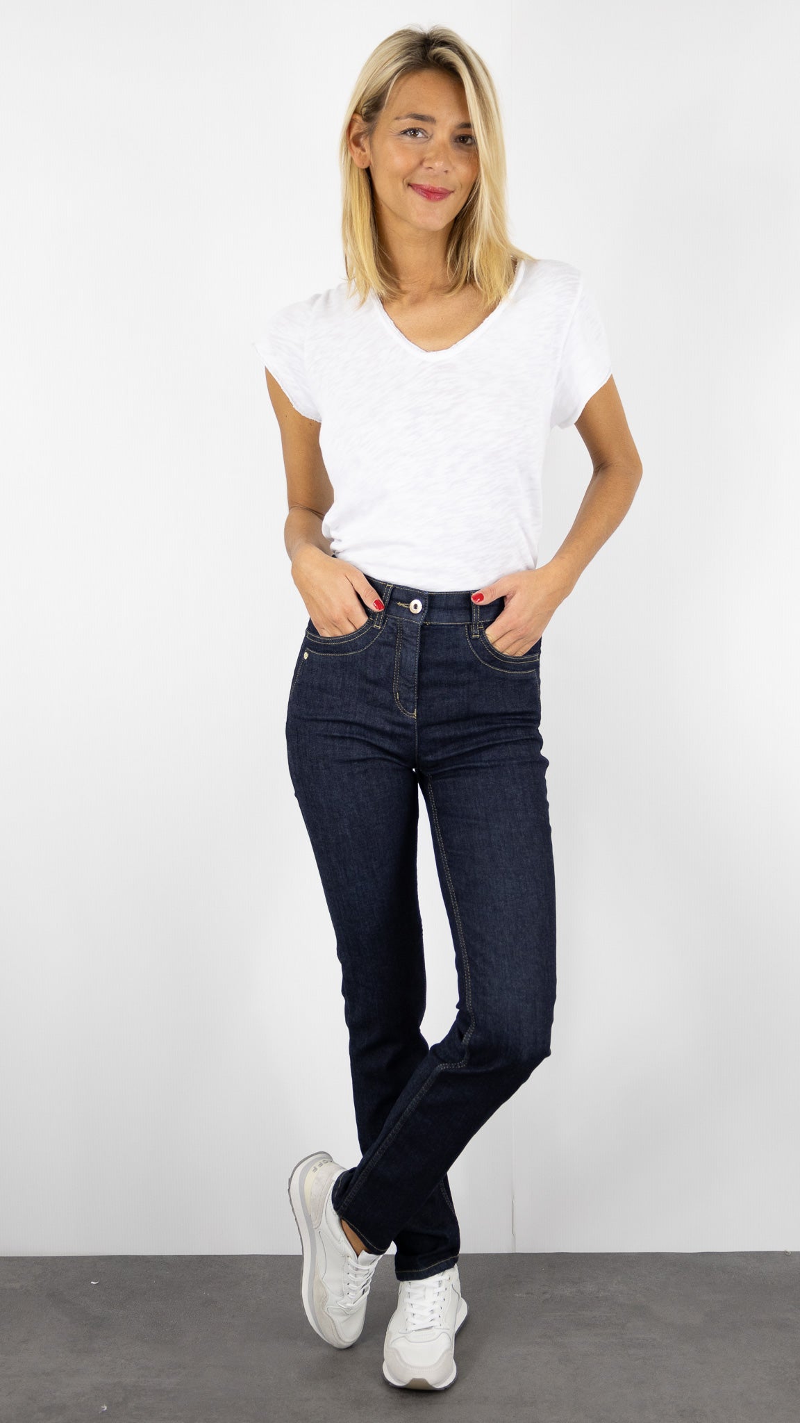 JEANS BE LOVED TONI 1226/042/12059#COLOR_591/BLUE RINSE BRUT