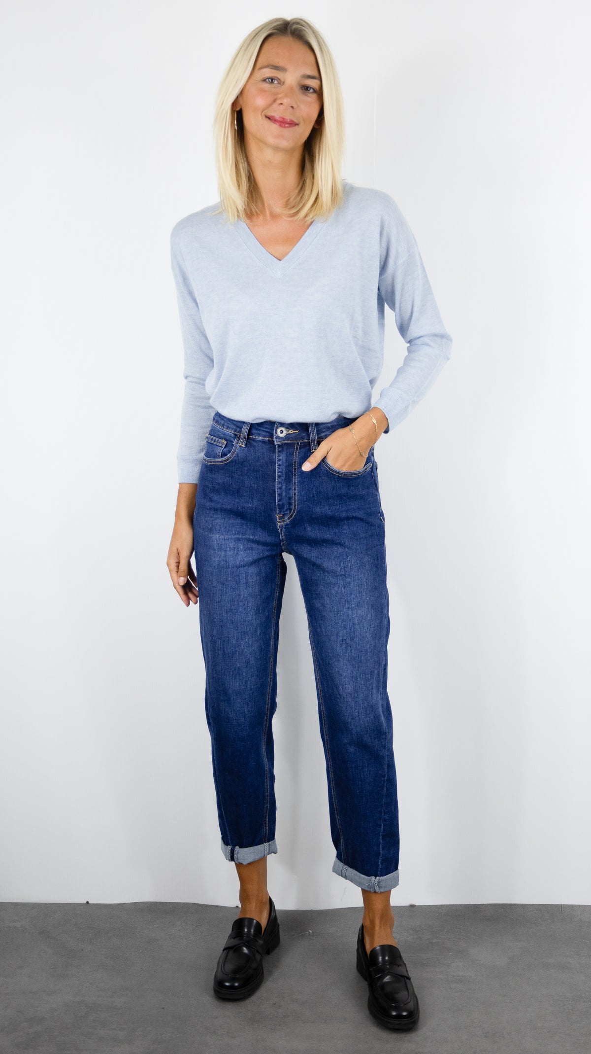 JEANS BARREL POUR FEMME STUDIO PARISIEN 1551