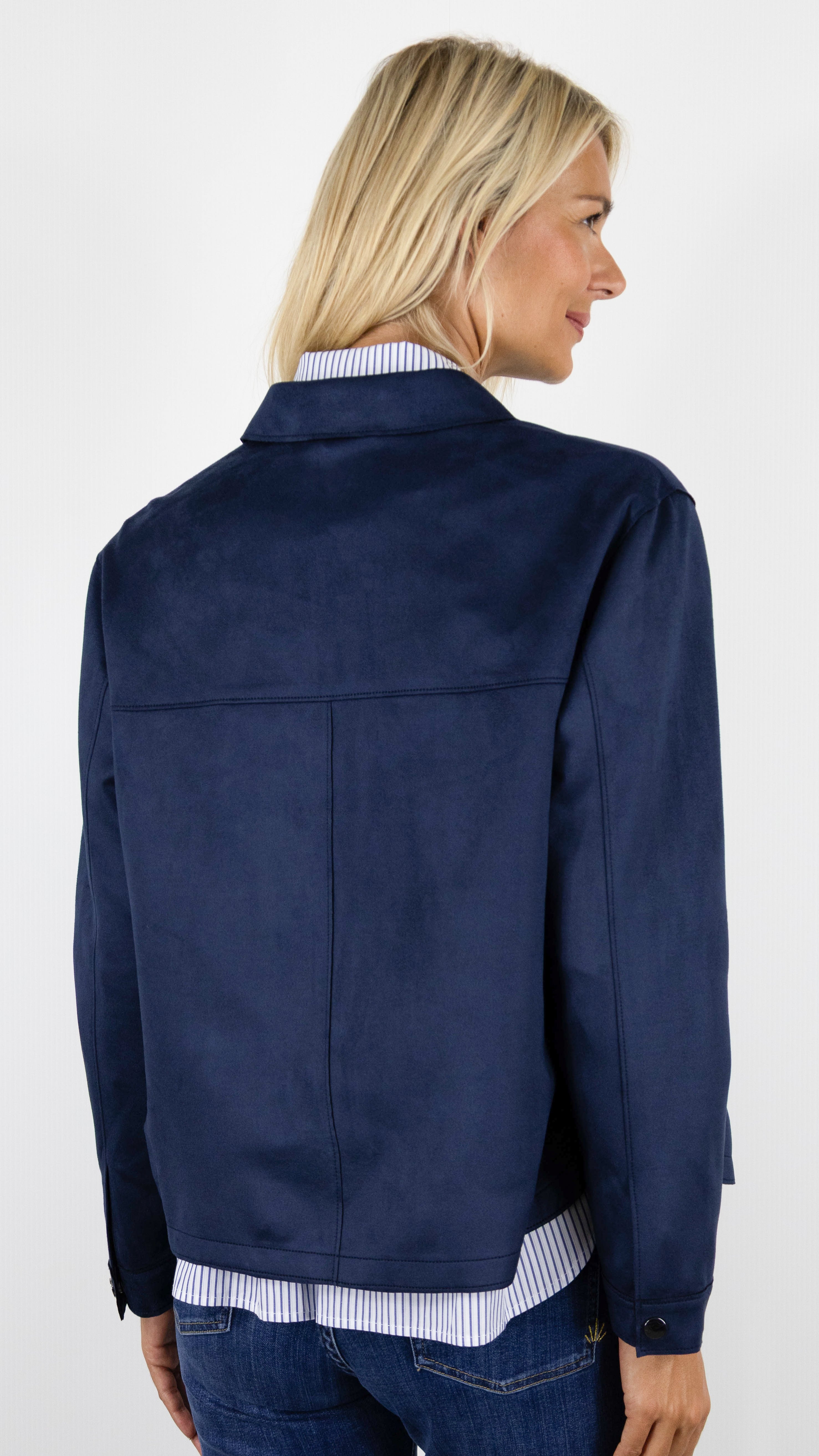 CHEMISE VESTE EN SUEDINE POUR FEMME MARINE LEBEK 15871062