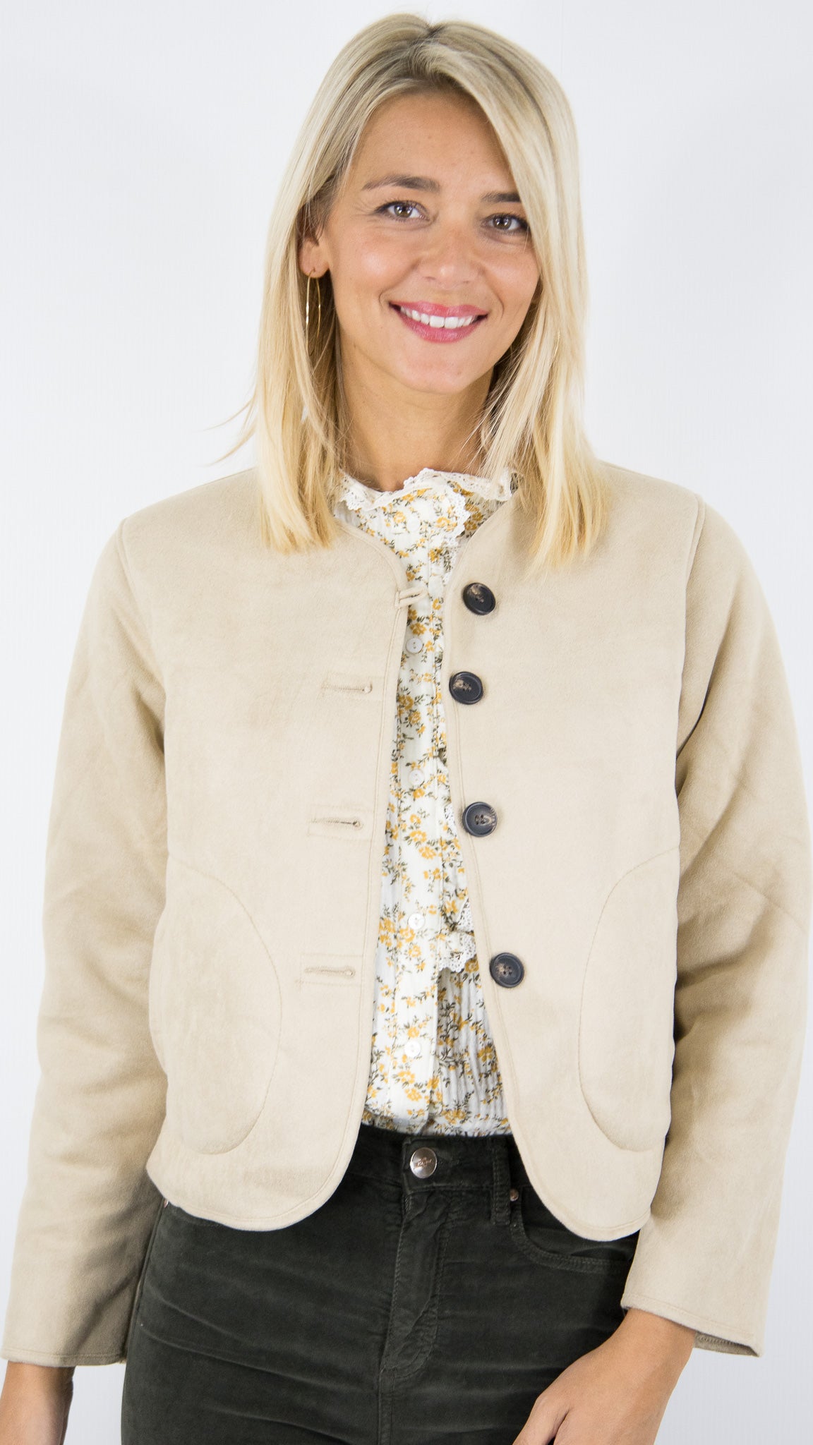 VESTE REVERSIBLE BEIGE FEMME SEASON 15G482 