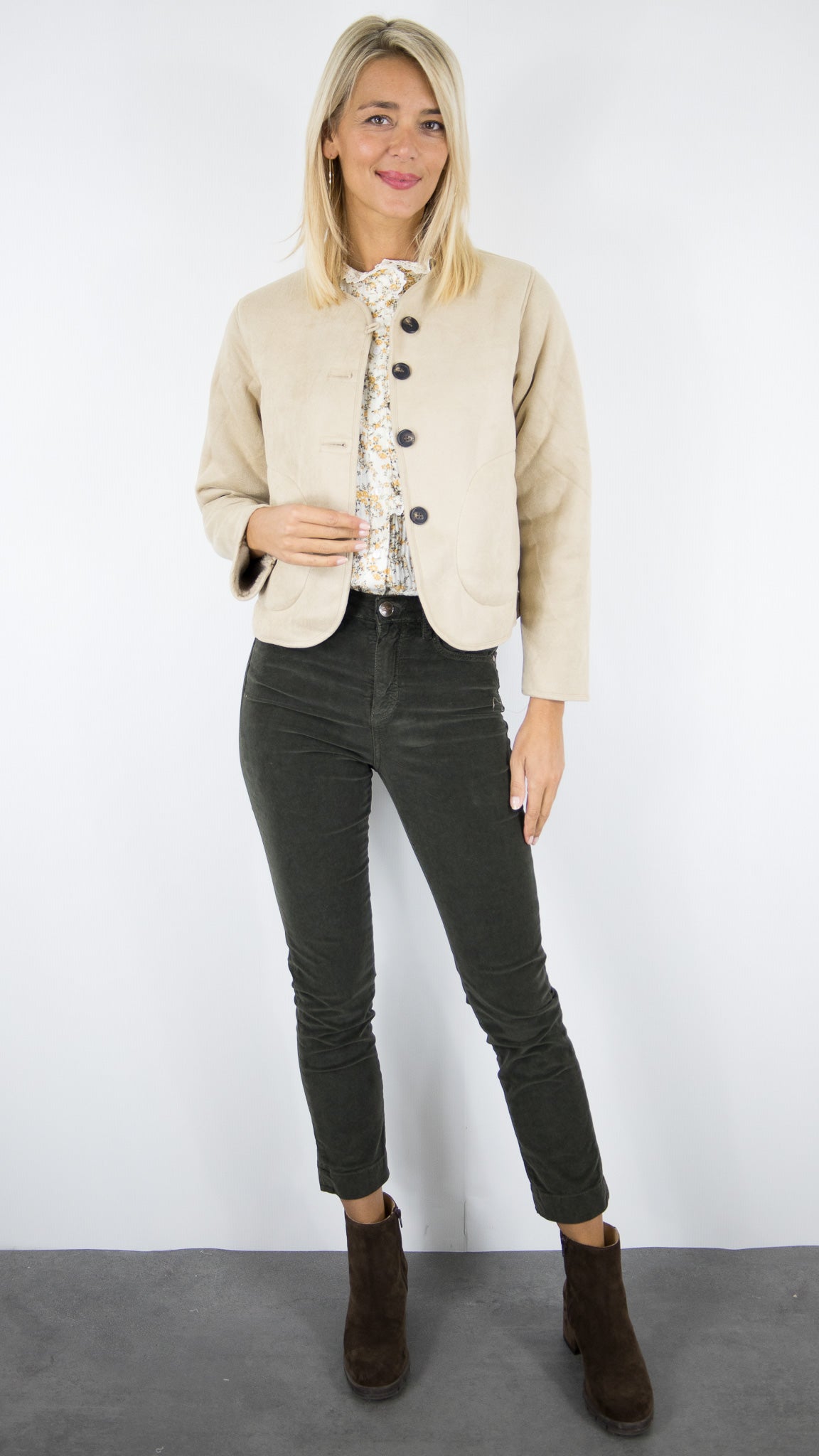 VESTE REVERSIBLE BEIGE FEMME SEASON 15G482 