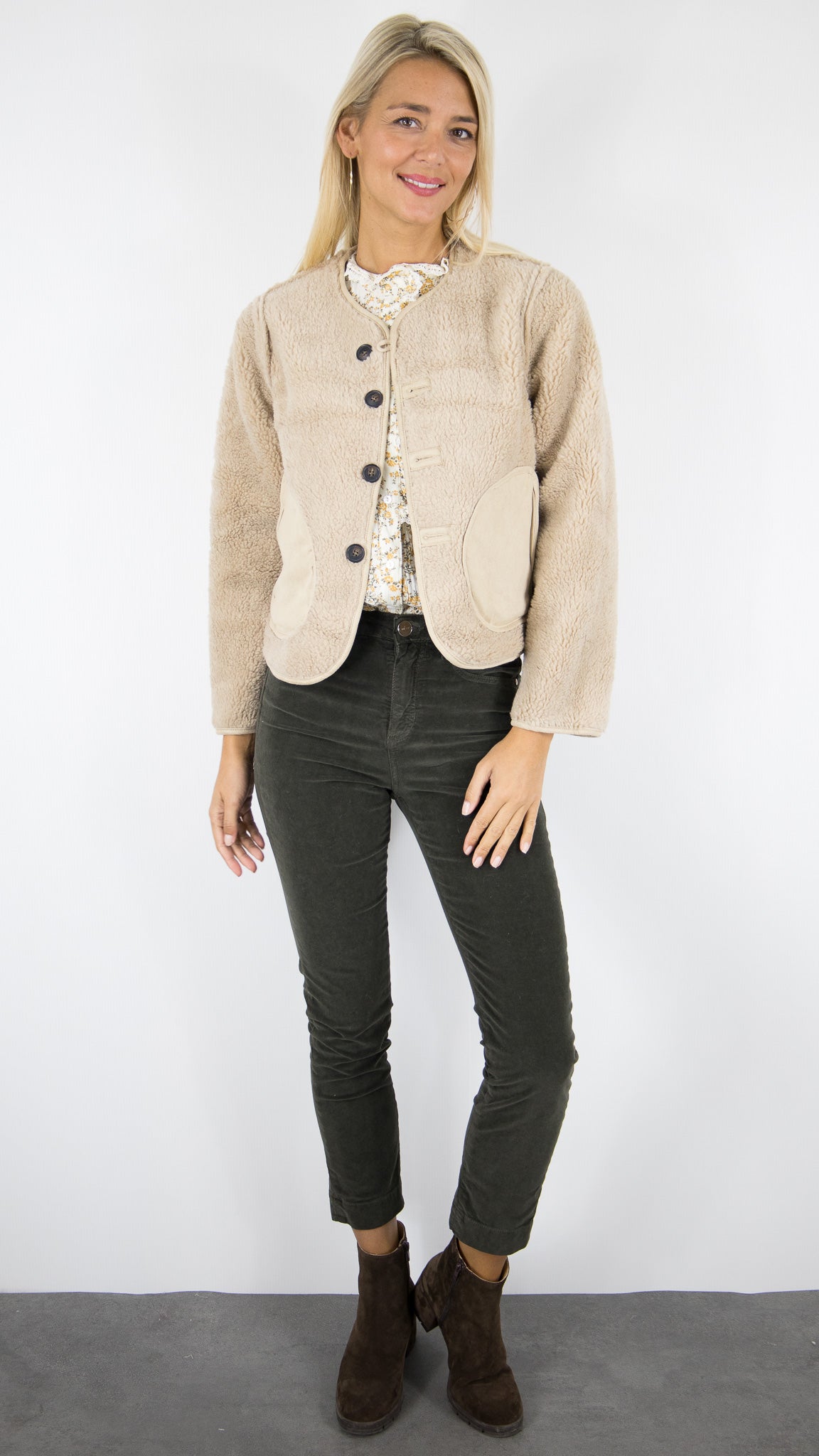VESTE REVERSIBLE BEIGE FEMME SEASON 15G482 