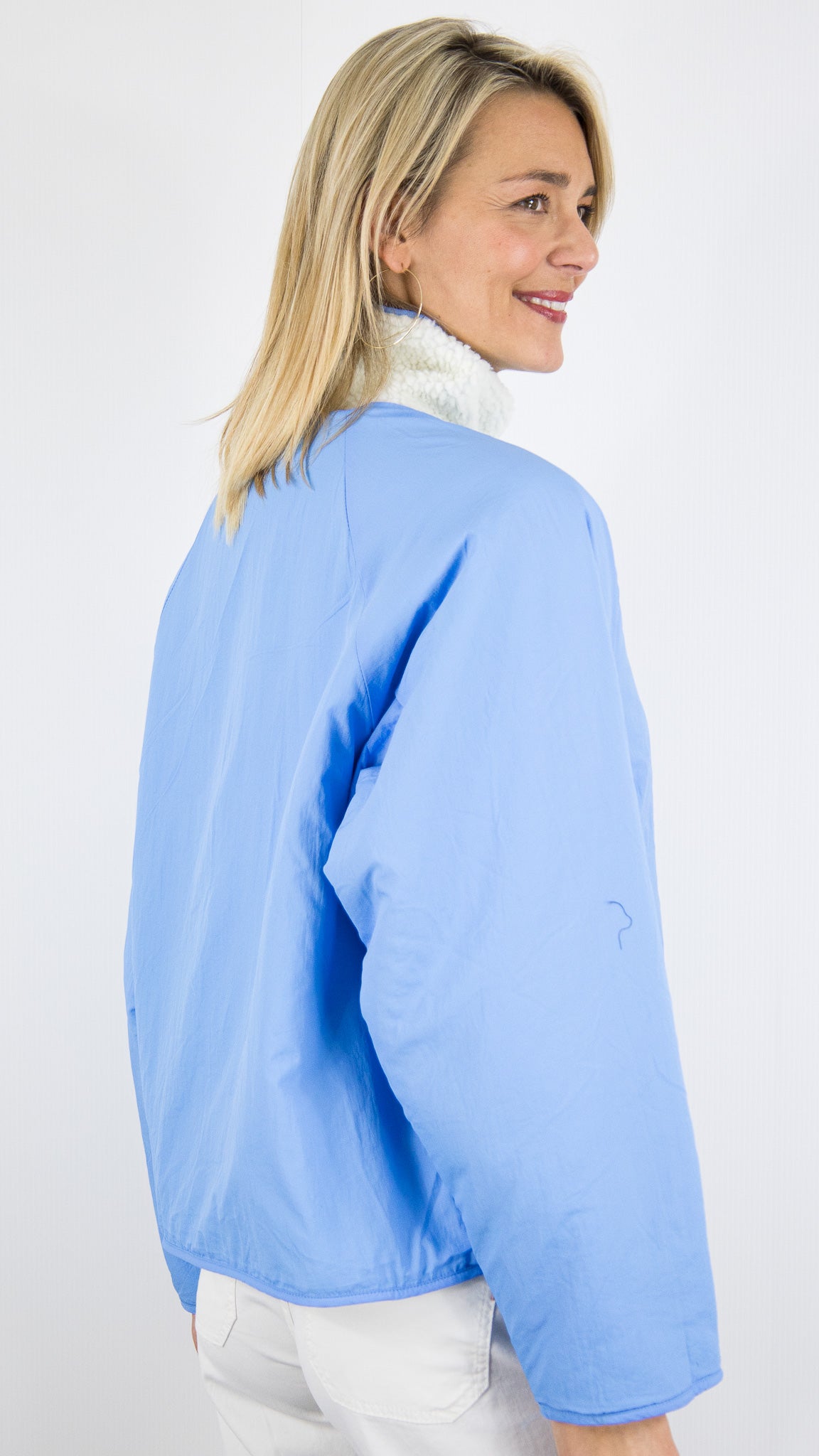 VESTE REVERSIBLE MOUTON FEMME SEASON 16G402#COLOR_CIEL