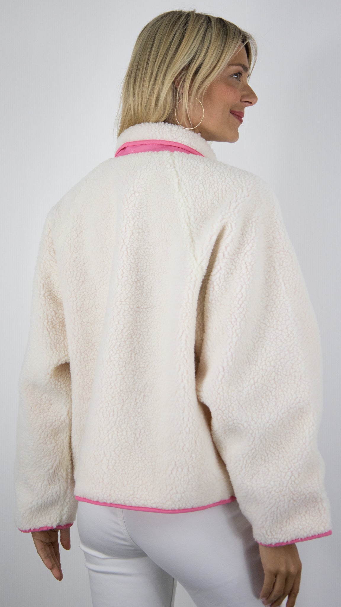 VESTE SEASON MOUTON REVERSIBLE #COLOR_ROSE