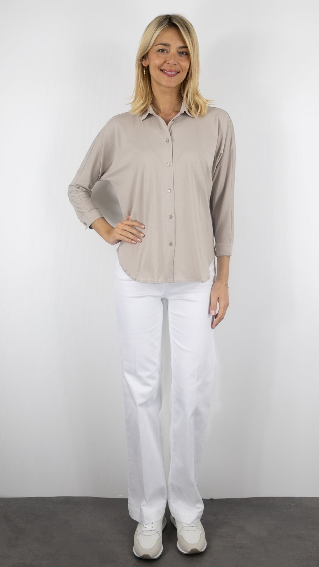 TEE-SHIRT POLO OVERSIZE BEIGE POLO ANONYM NORMA