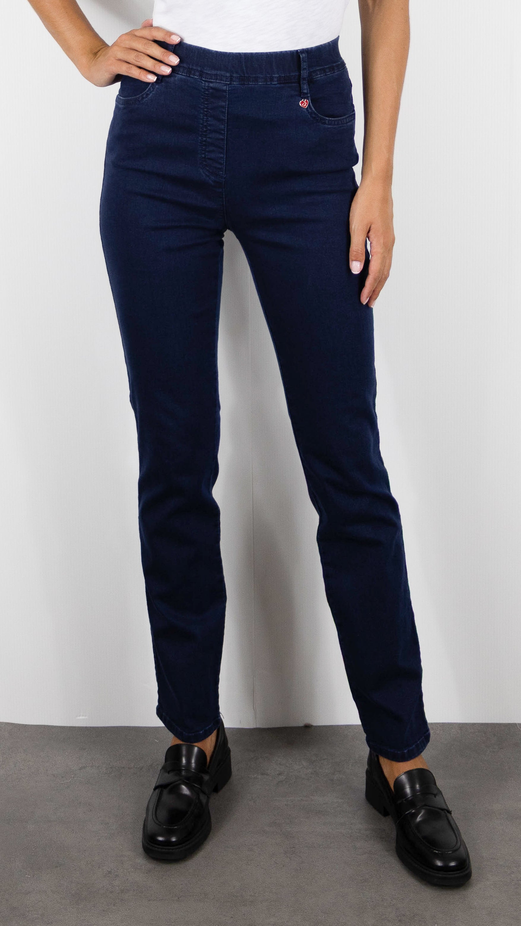 JEANS SLIM TAILLE ELASTIQUE BLEU DENIM TONI 21-31 2800-001 ALICE