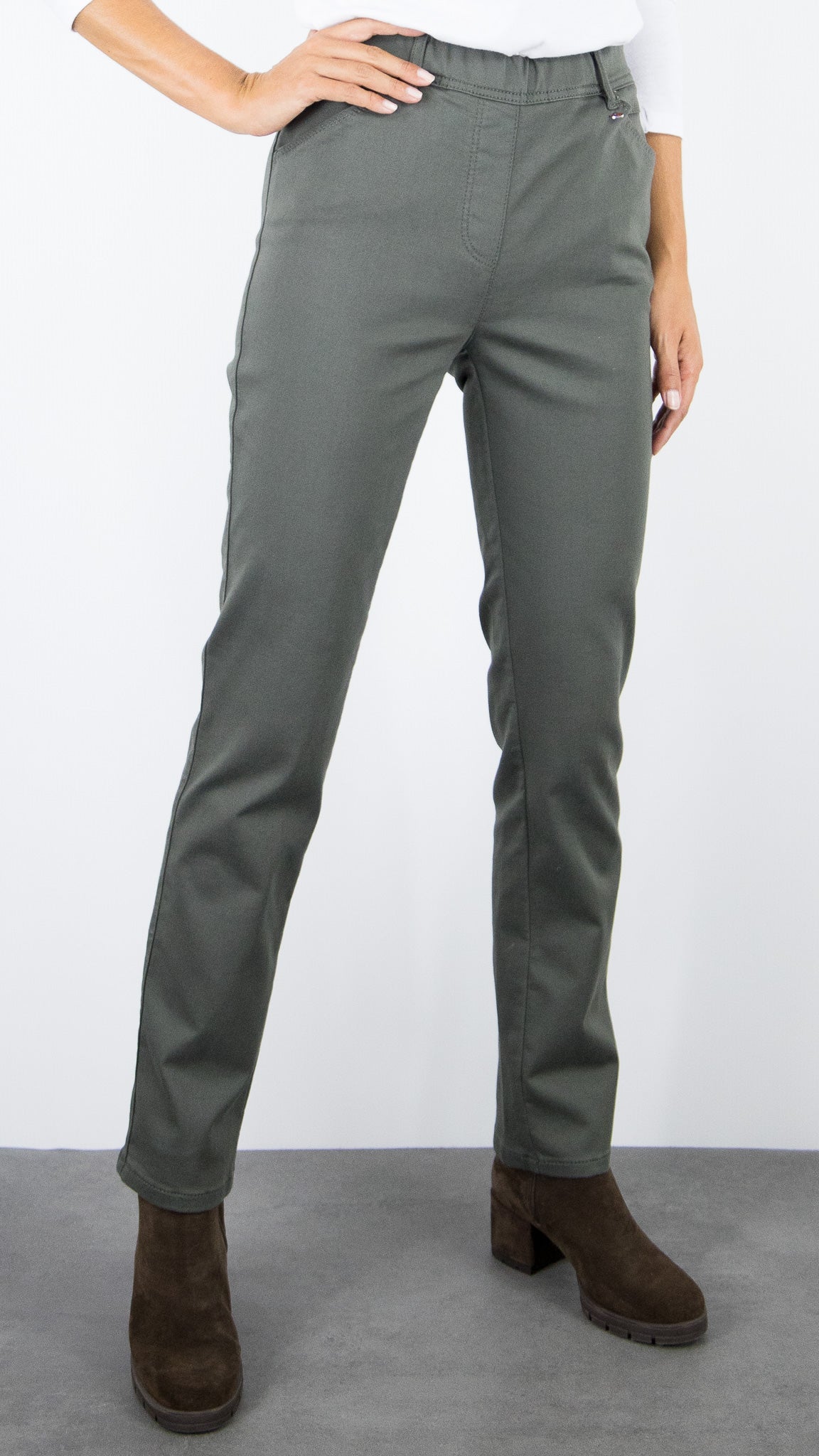 JEANS DROIT TAILLE ELASTIQUE FEMME TONI ALICE 21-31 2800-78#COLOR_068/KAKI